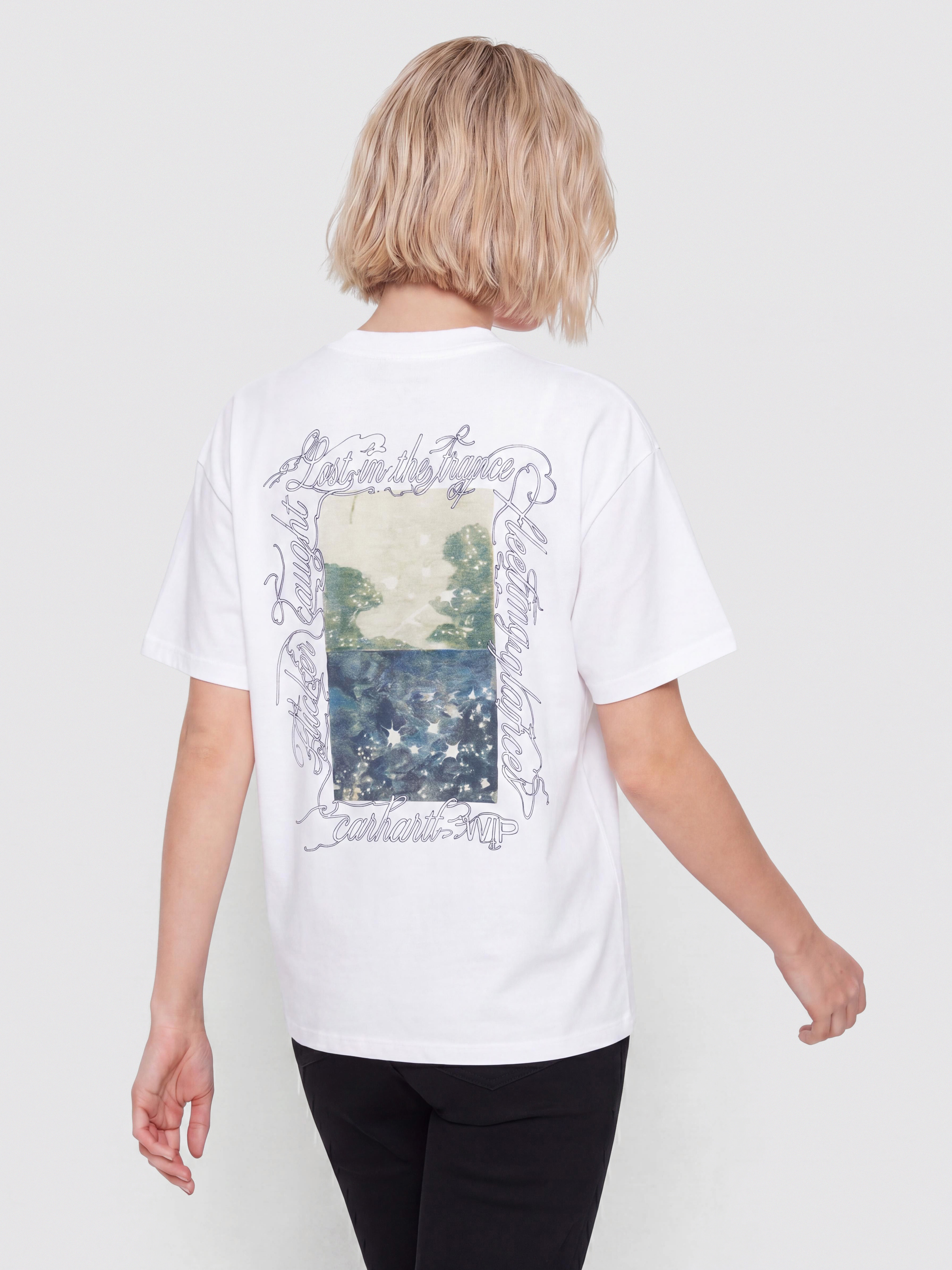 Тениска Carhartt WIP Julia Klenovsky Wmn (white)