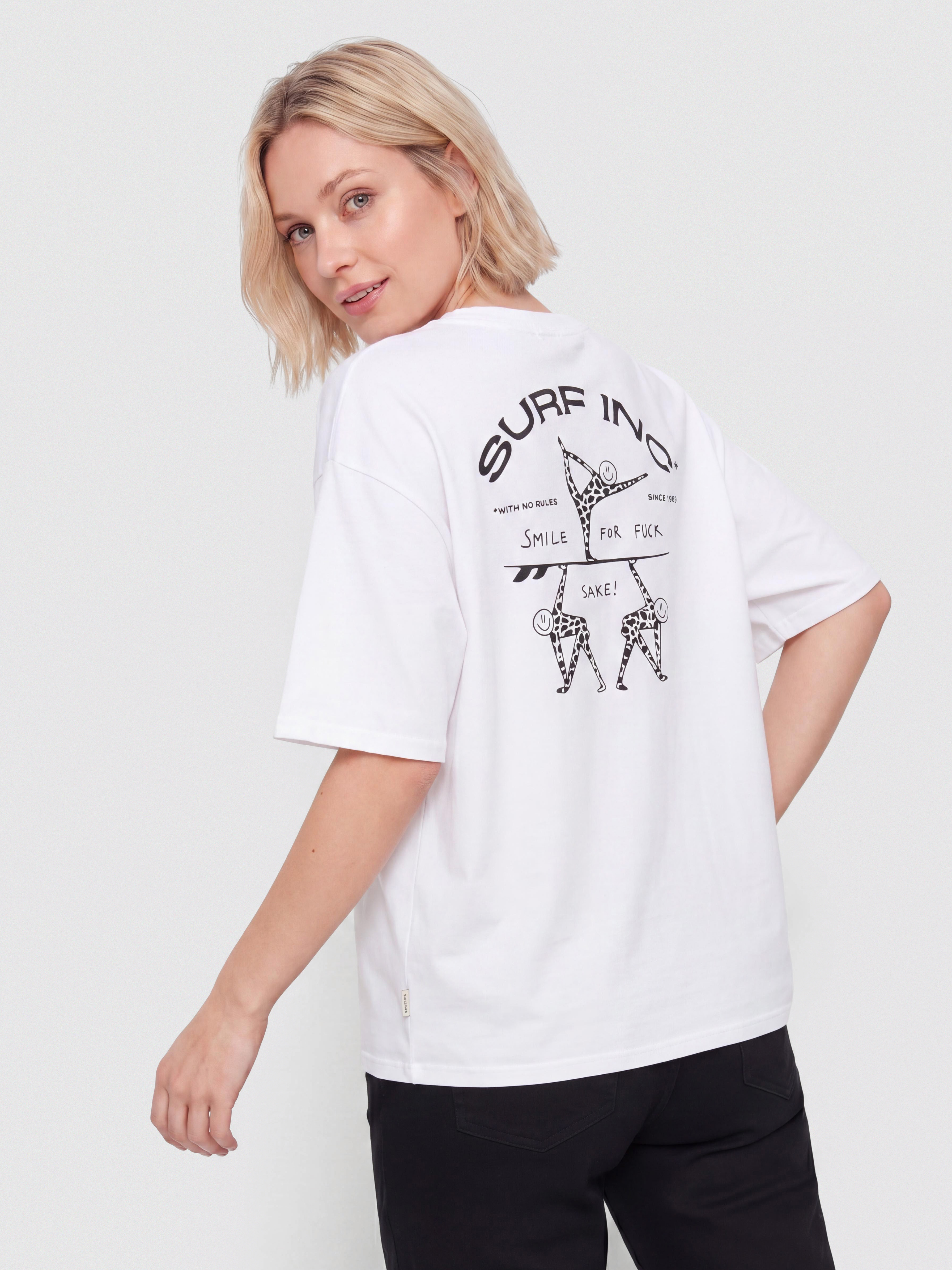 Тениска Surf Inc No Rules (paper white)