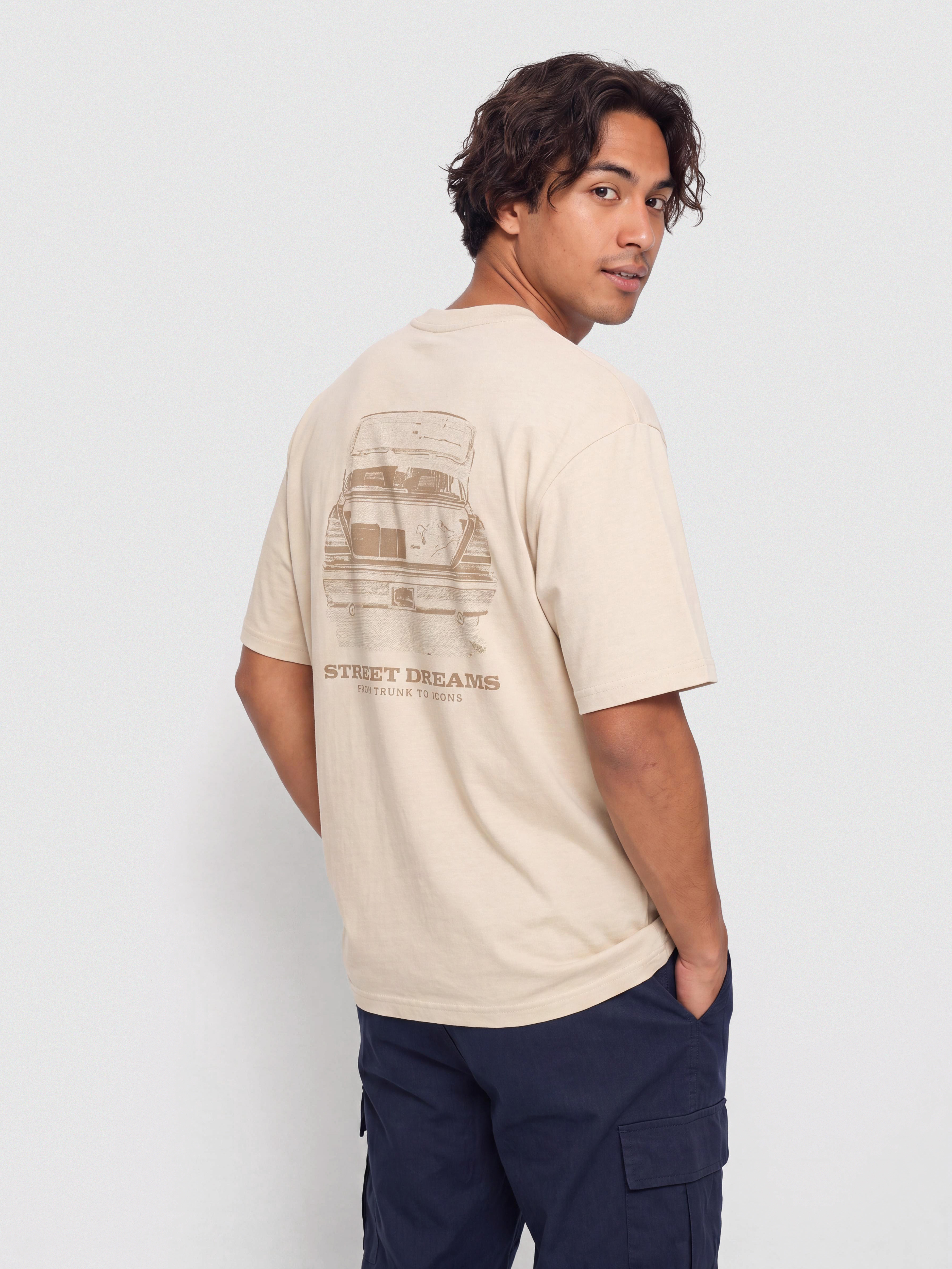 Тениска Karl Kani Slogan Boxy (beige)