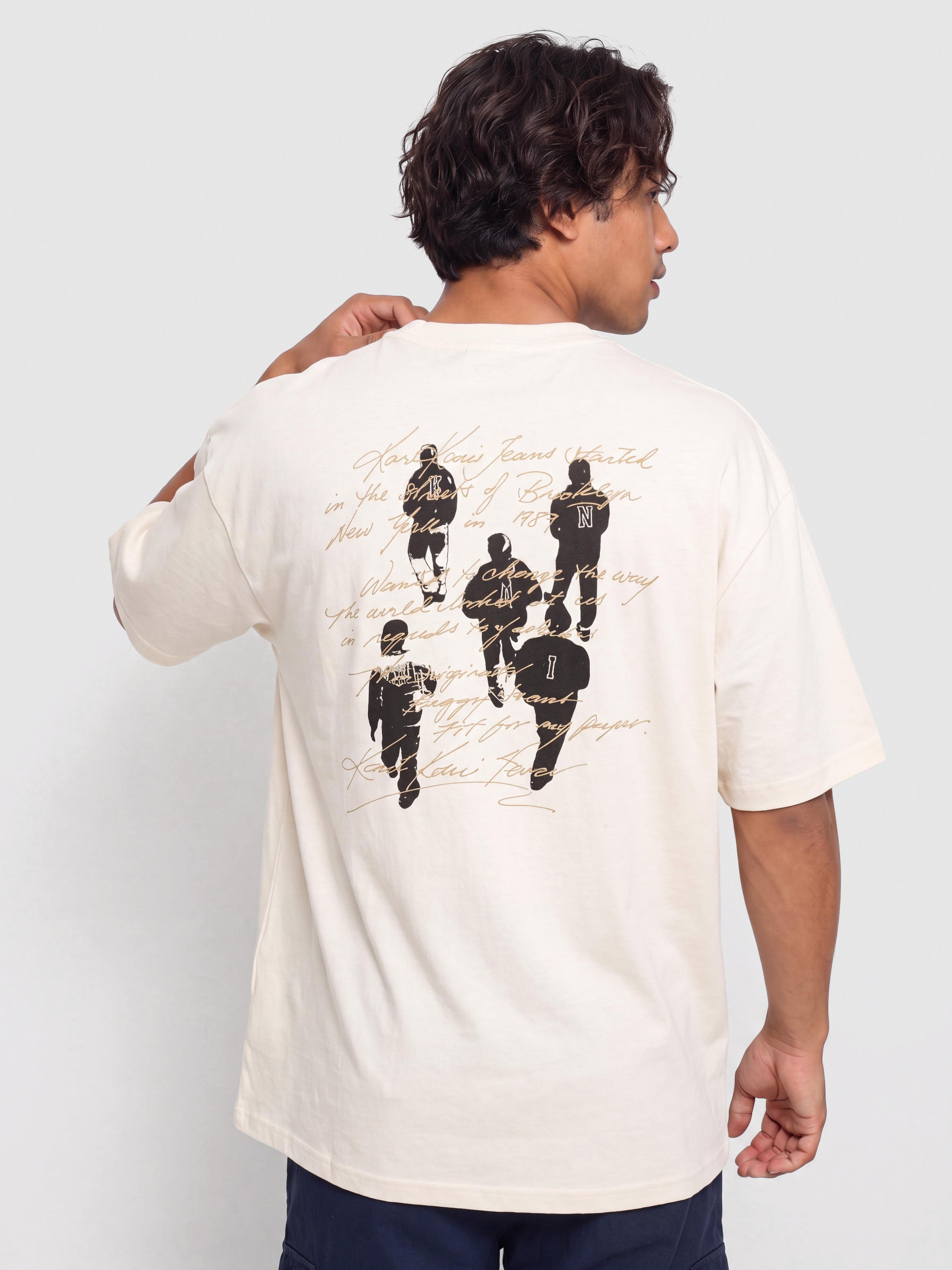 Тениска Karl Kani Signature Washed Oversized (white)