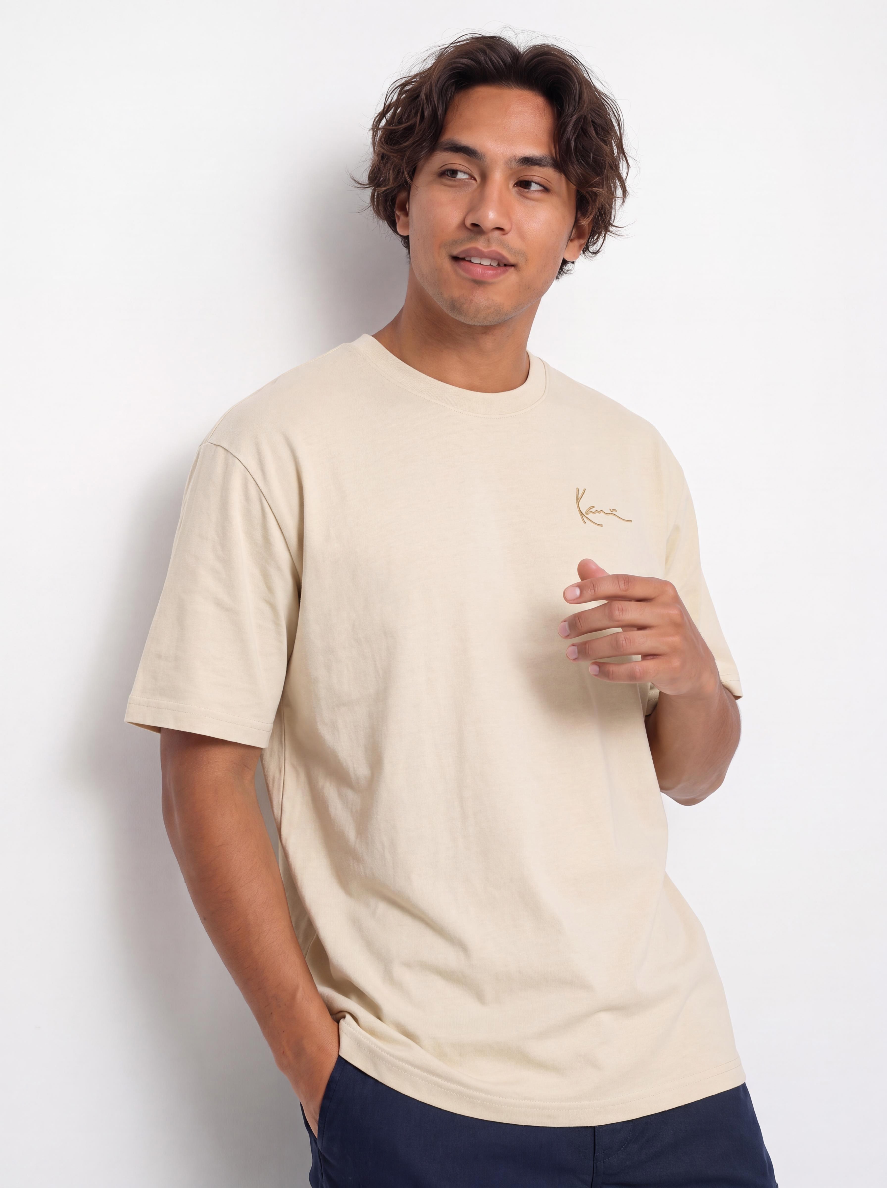 Тениска Karl Kani Slogan Boxy (beige)