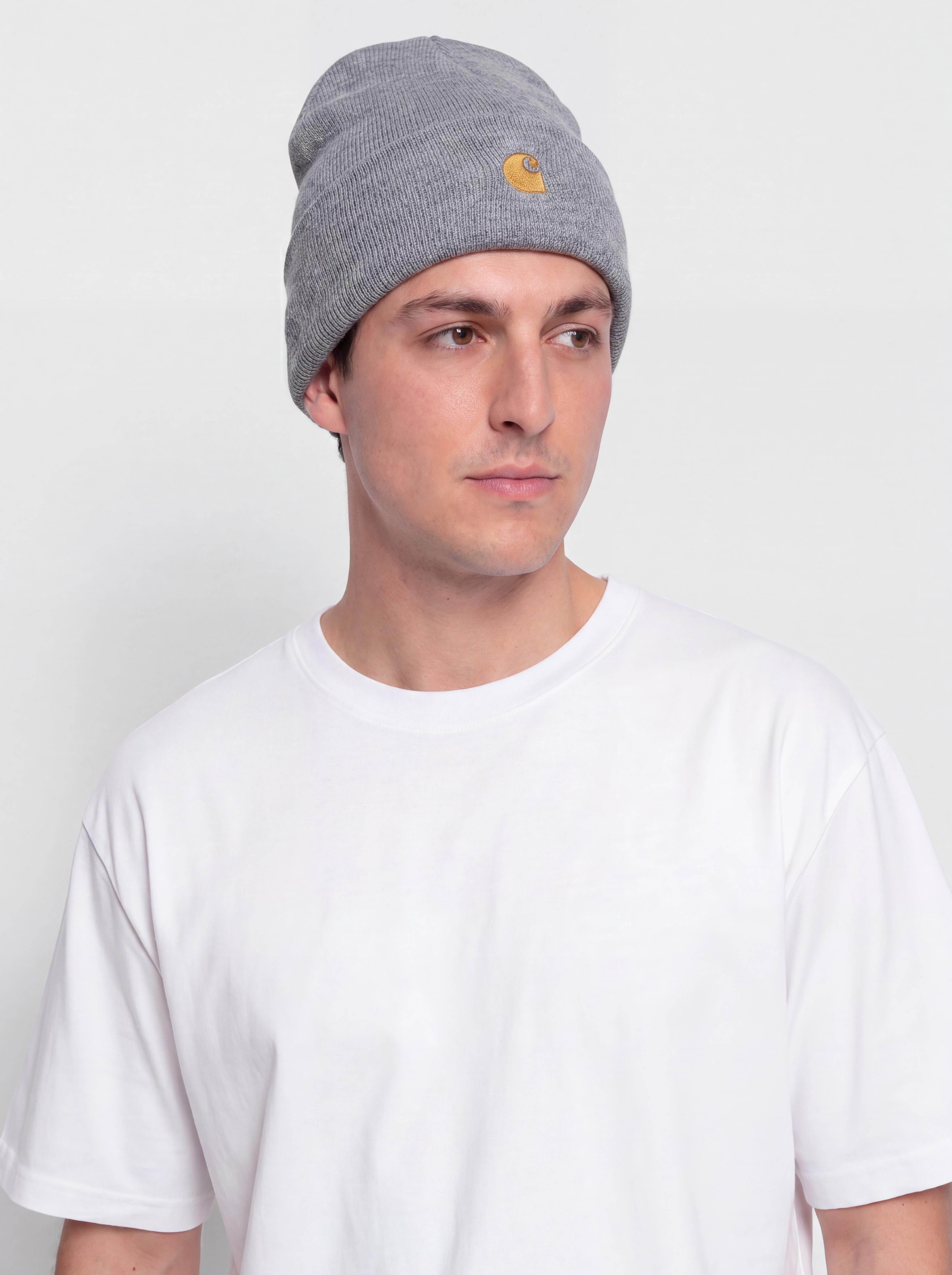 Шапка Carhartt WIP Chase (grey heather/gold)