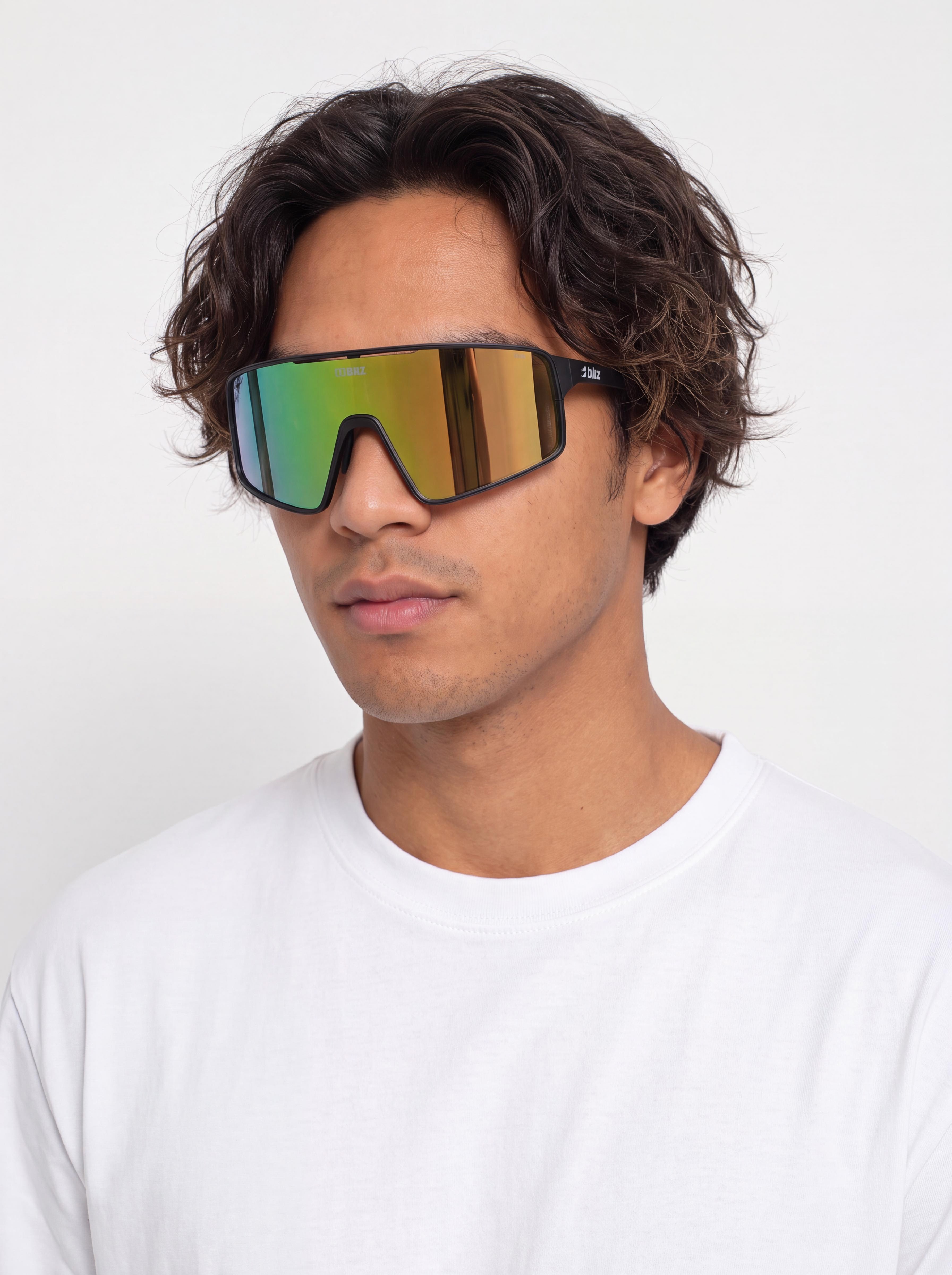 Слънчеви очила Bliz P001 (matt black/brown w green multi)