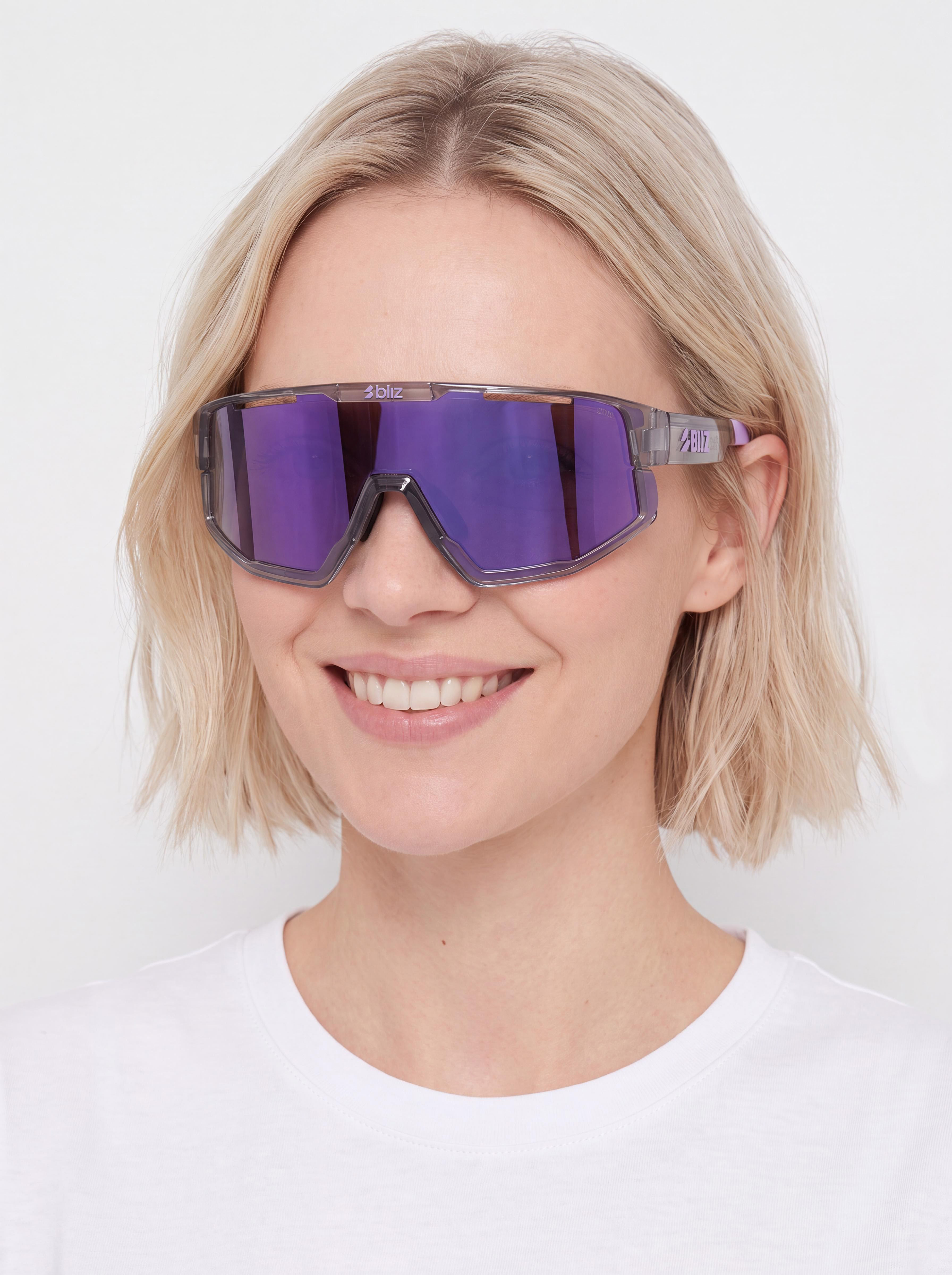 Слънчеви очила Bliz Fusion Small (crystal black/grey w putple multi)