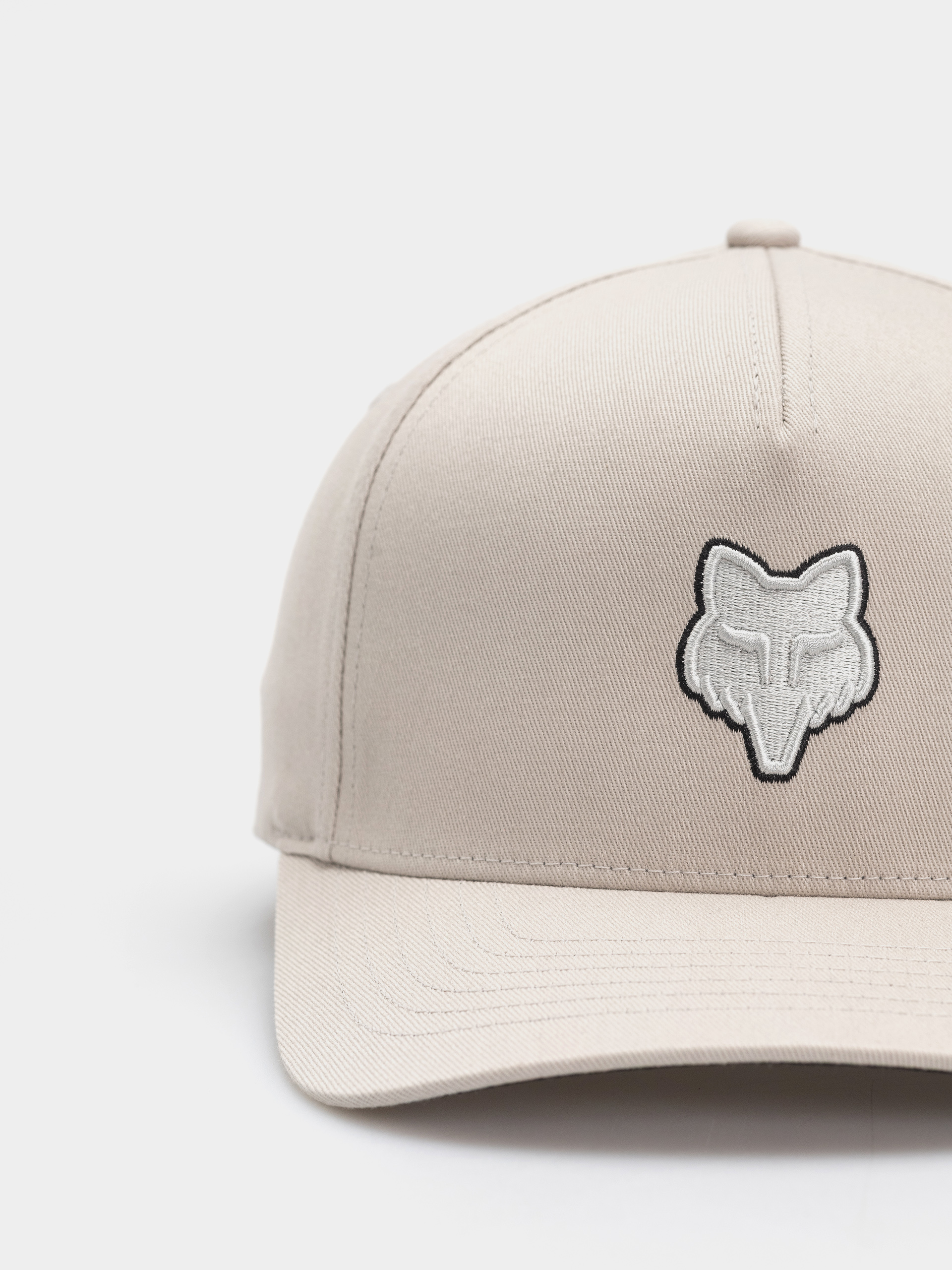 Шапка с козирка Fox Fox Head Flexfit (vintage white)