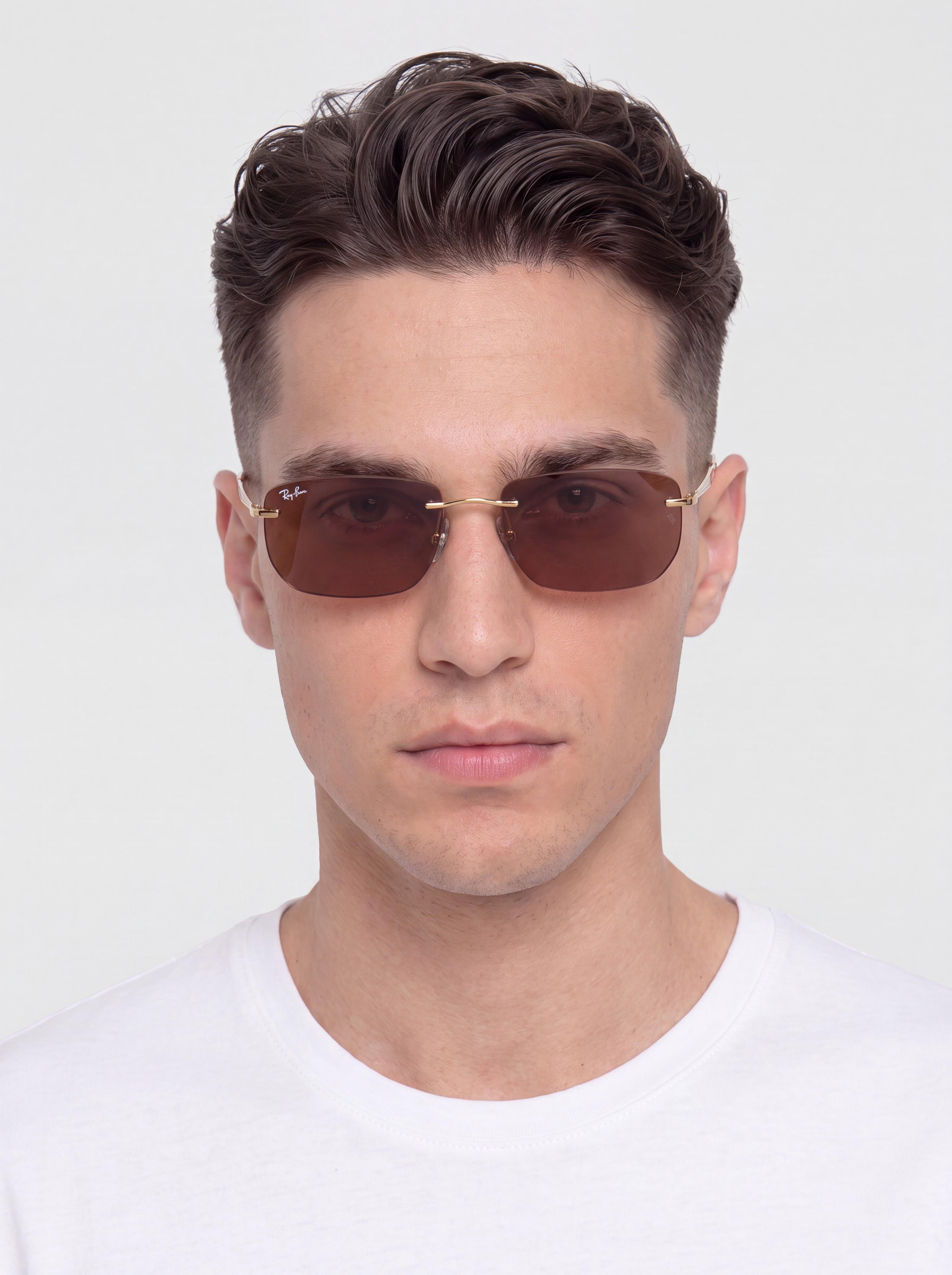 Слънчеви очила Ray-Ban Rb3768 (polerowany złoto arista/ciemnopurple i lustrzany red)