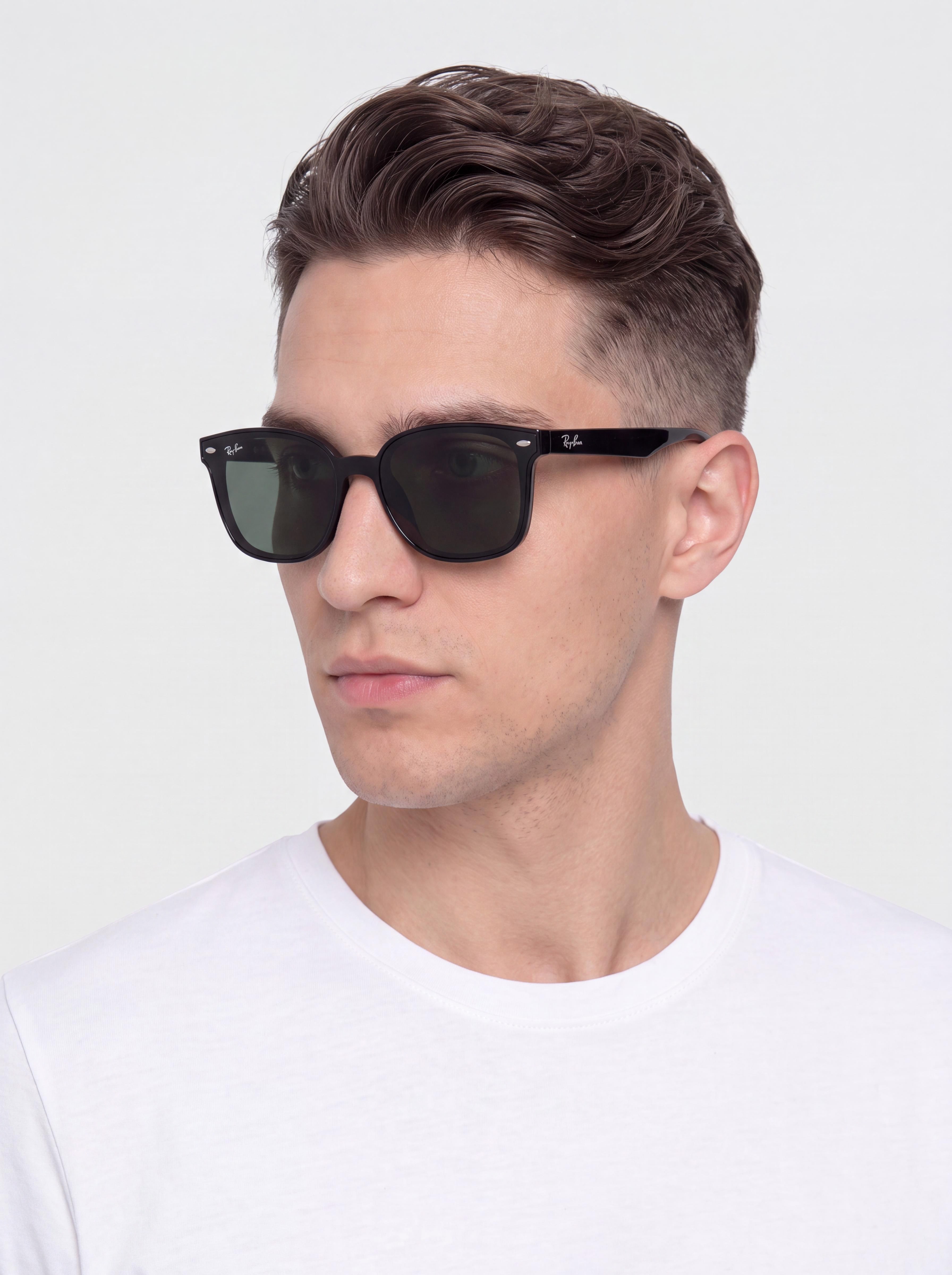 Слънчеви очила Ray-Ban Rb4461D (polerowany czarny/ciemnozielony)