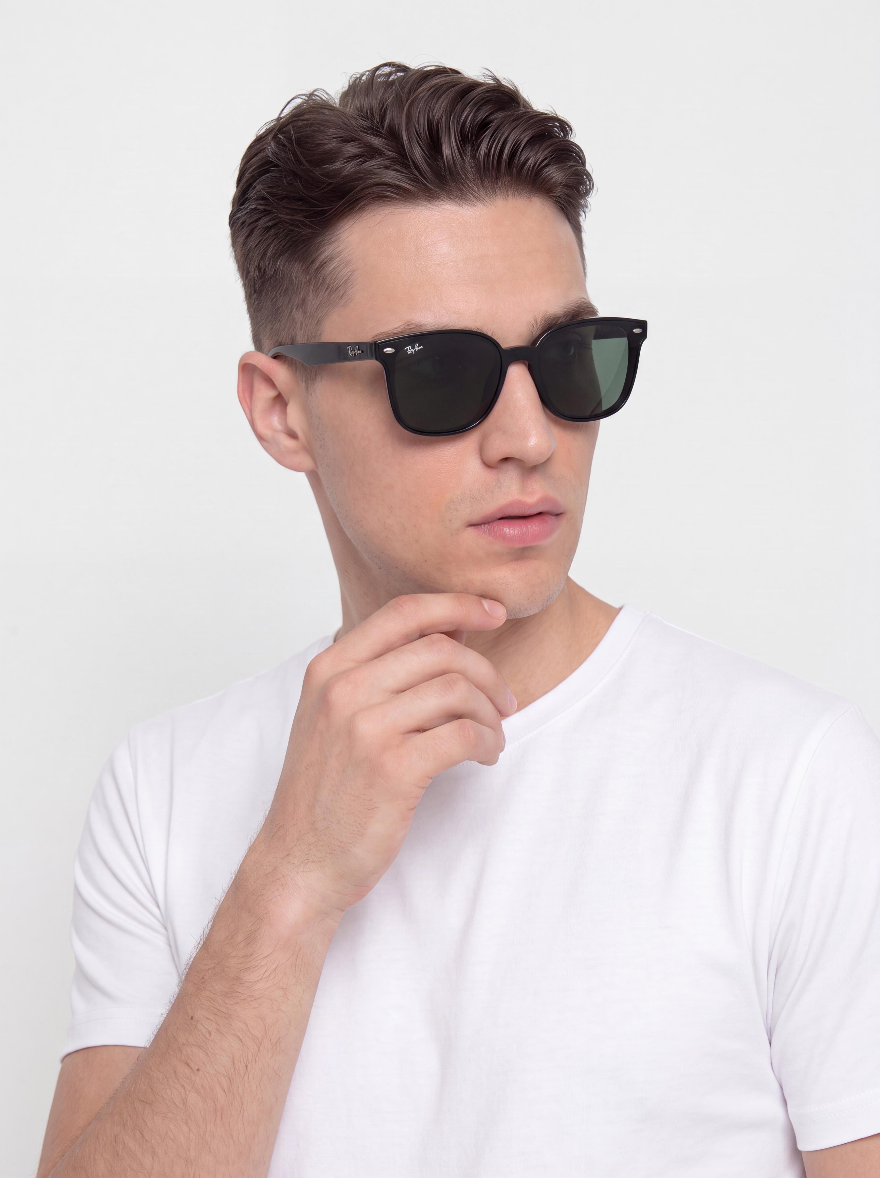 Слънчеви очила Ray-Ban Rb4461D (polerowany czarny/ciemnozielony)