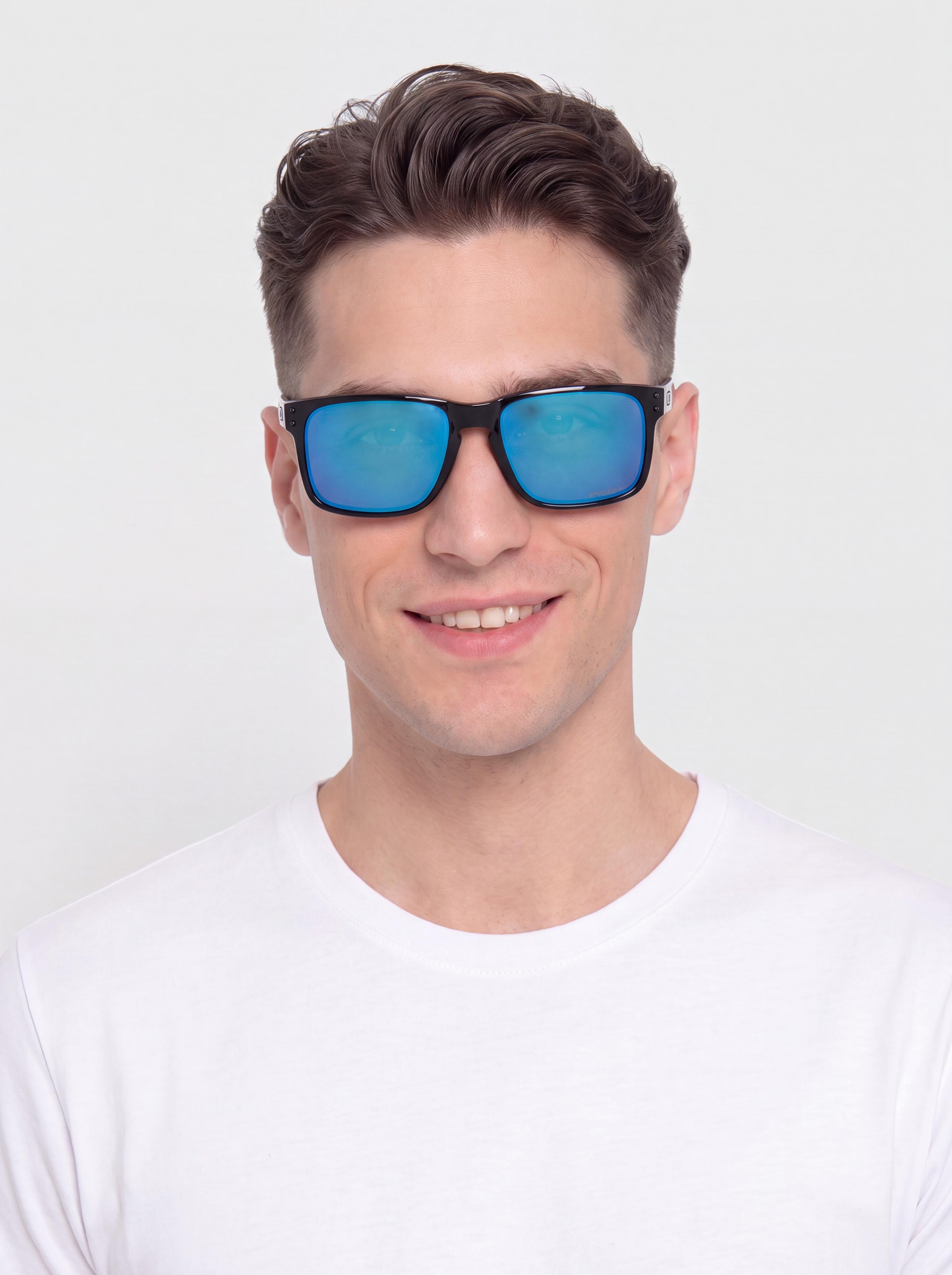 u0421u043bu044au043du0447u0435u0432u0438 u043eu0447u0438u043bu0430 Oakley Holbrook (polished black/prizm sapphire iridium)