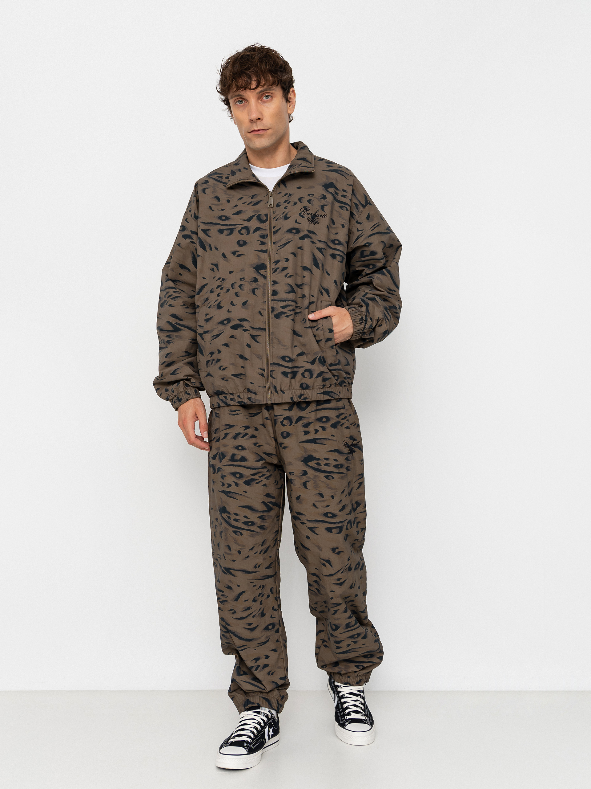 Яке Carhartt WIP Travon (duck feather print cypress/black)