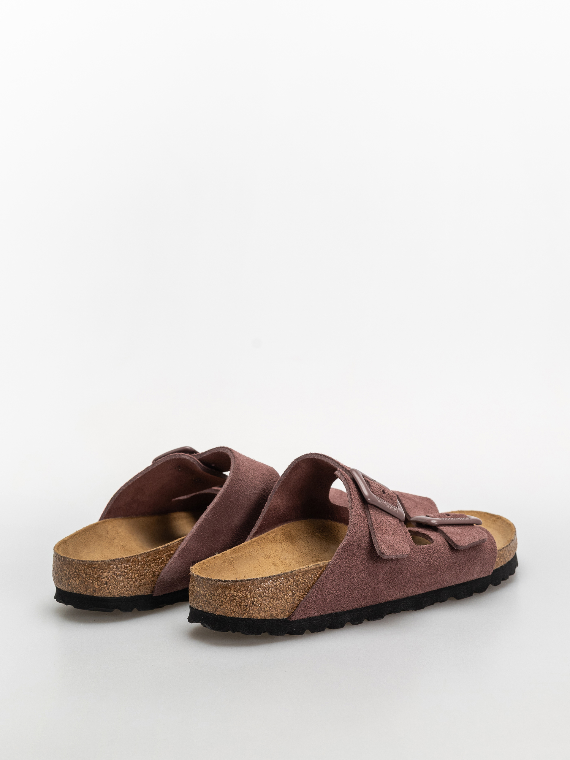 Чехли Birkenstock Arizona Suede Leather Cushion Buckle Narrow Wmn (pepper)