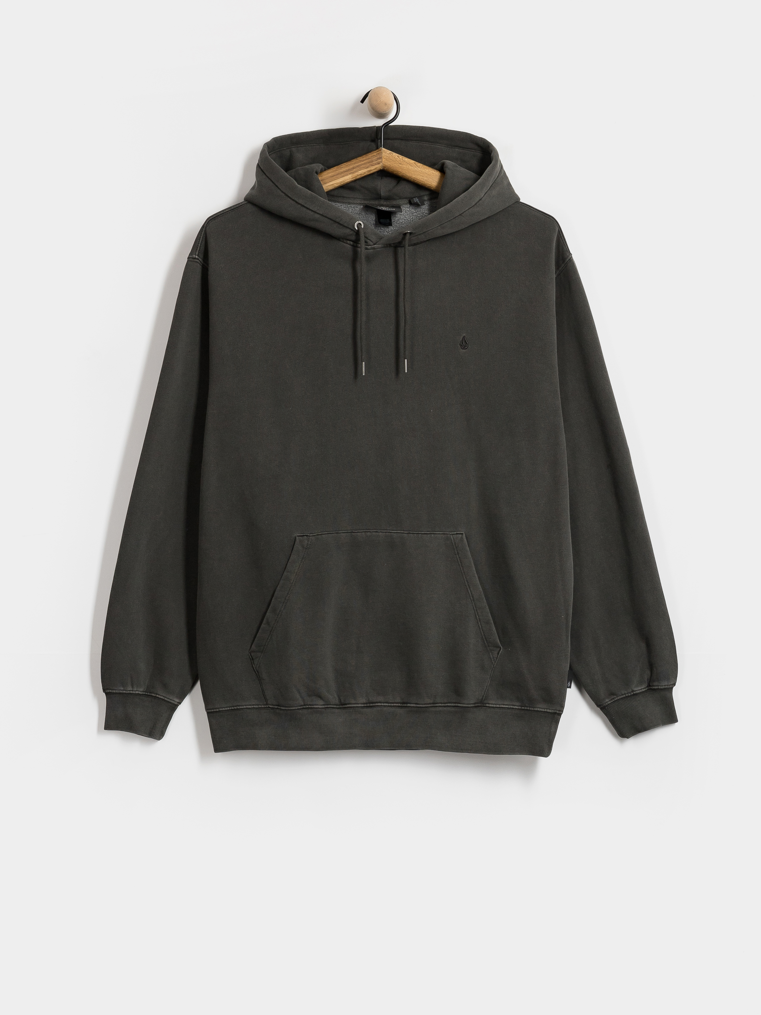 Суитшърт с качулка Volcom Single Stone Pw HD (rinsed black)