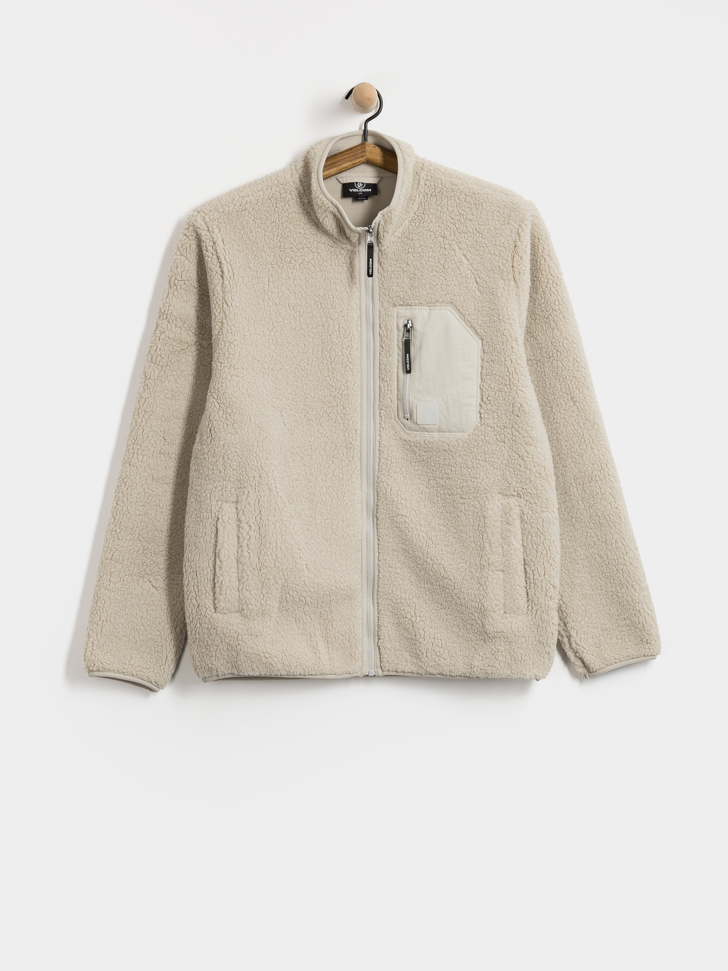 Суитшърт с качулка Volcom Muzzerr Fuzzar ZHD (stone)
