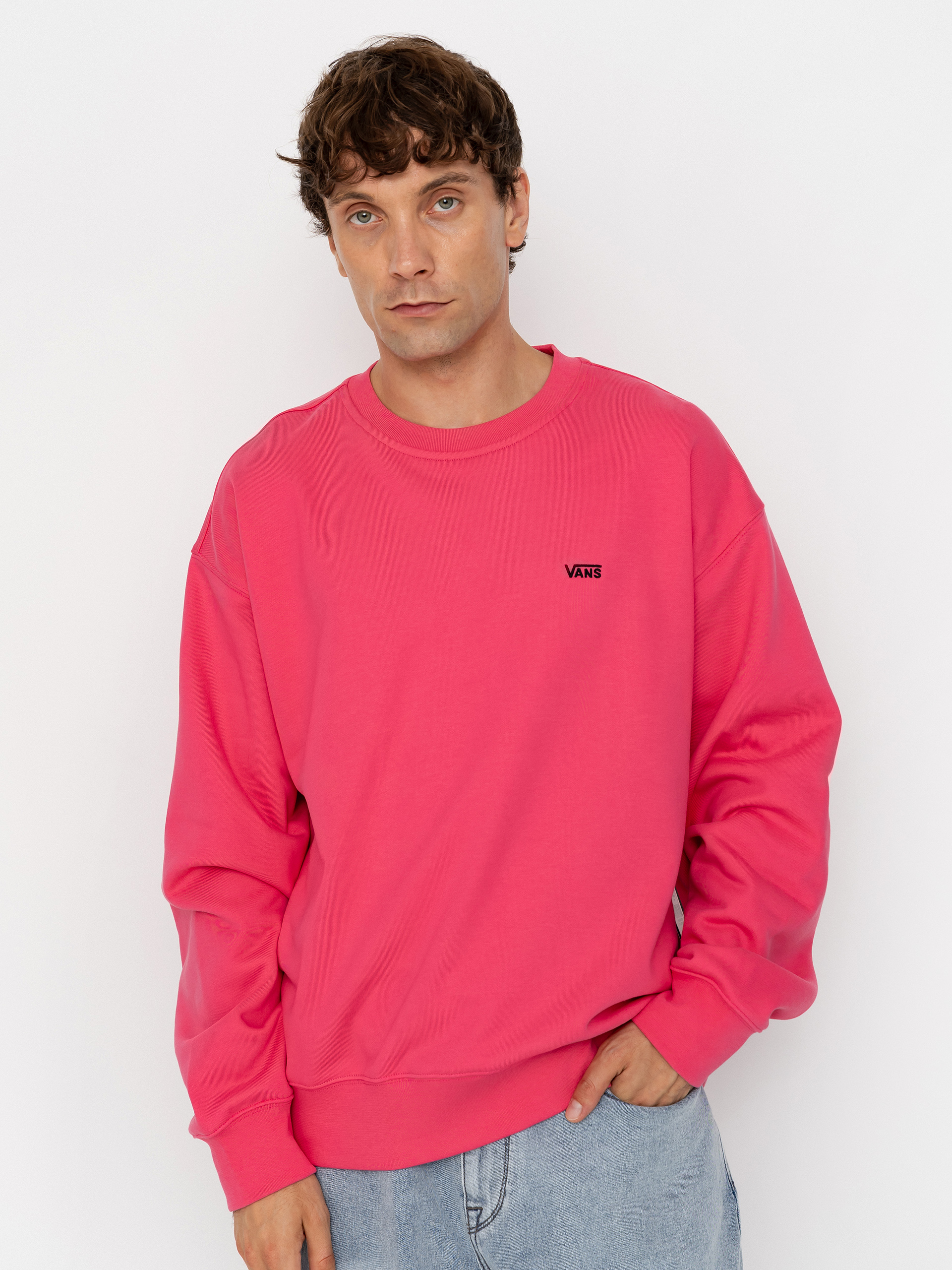 Суитшърт Vans Left Chest II (pink velvet)