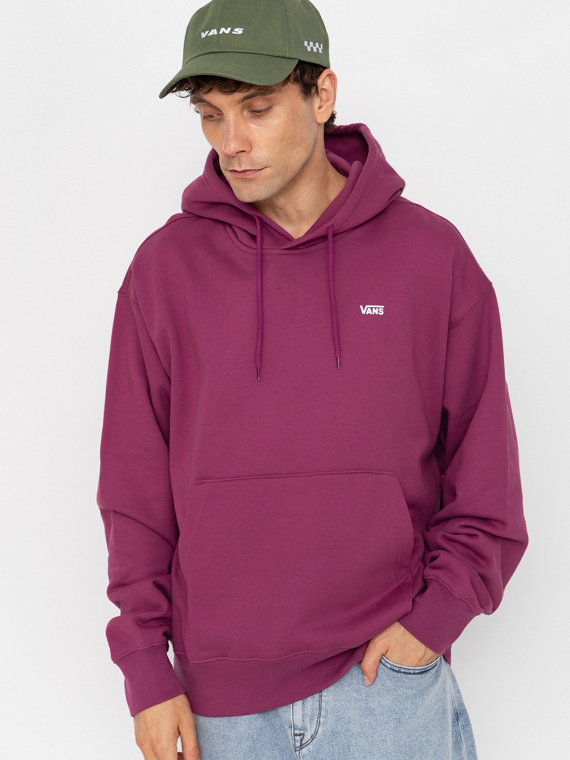 Суитшърт с качулка Vans Left Chest HD