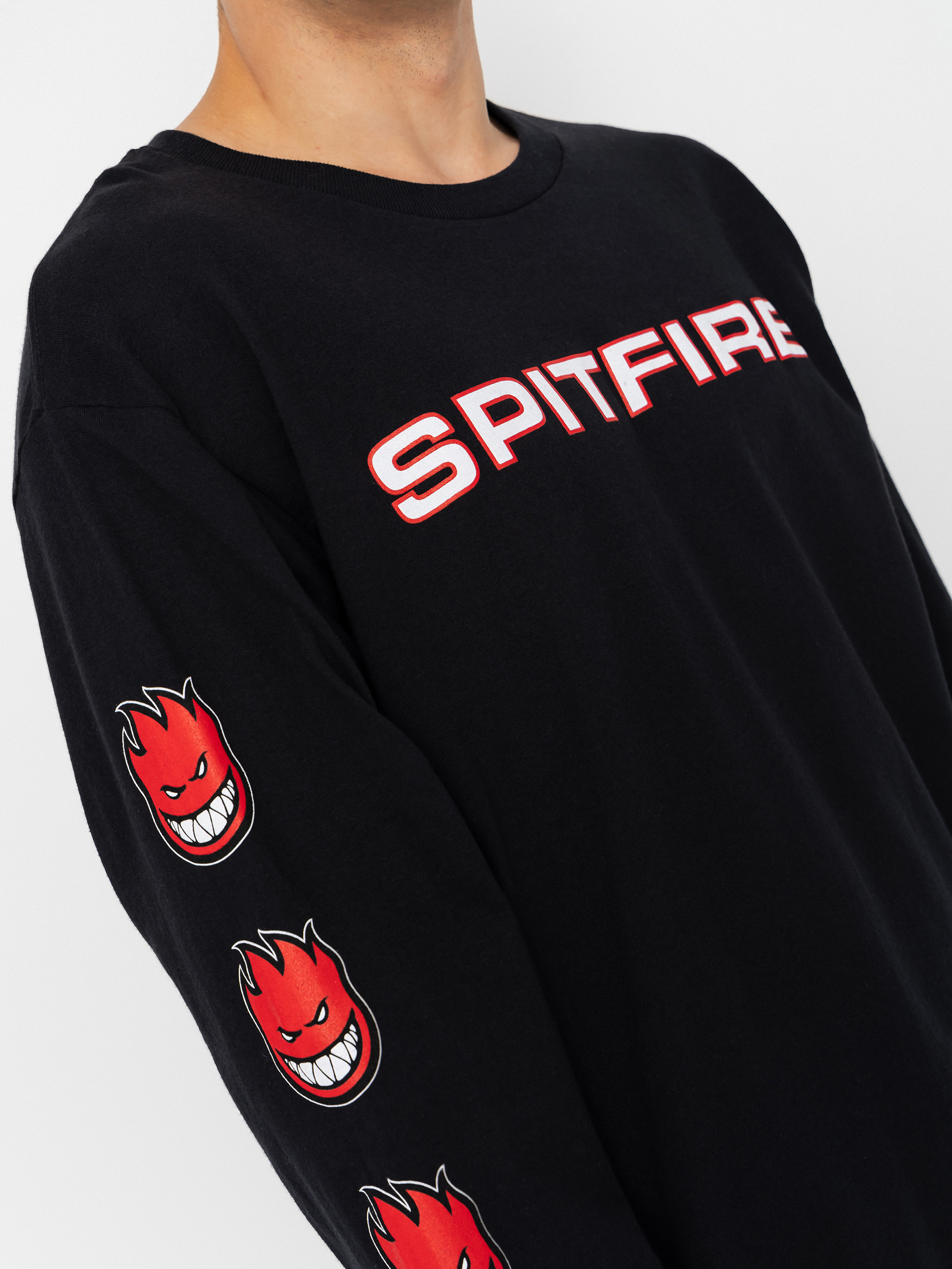 Блуза Spitfire Classic 87 Bighead Fill Sleeve (black w/red white black prints)