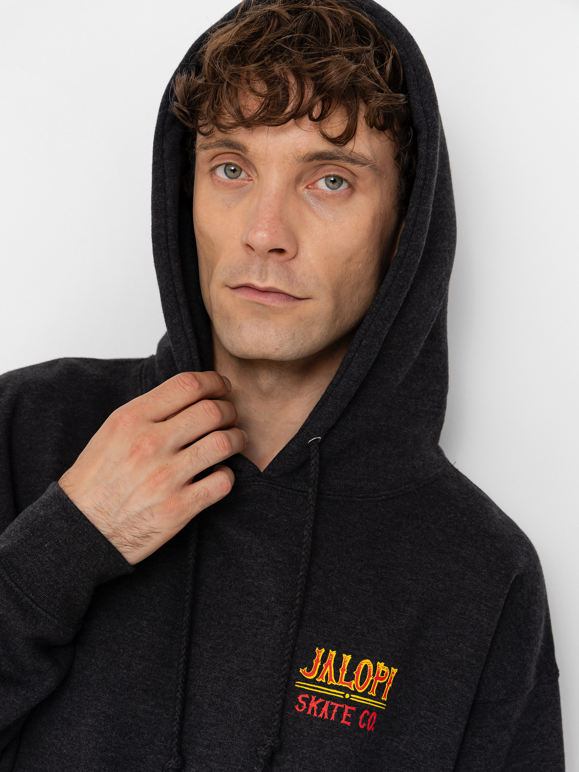 Суитшърт с качулка Antihero Jalopi Returns HD (charcoal heather w/multi color prints)