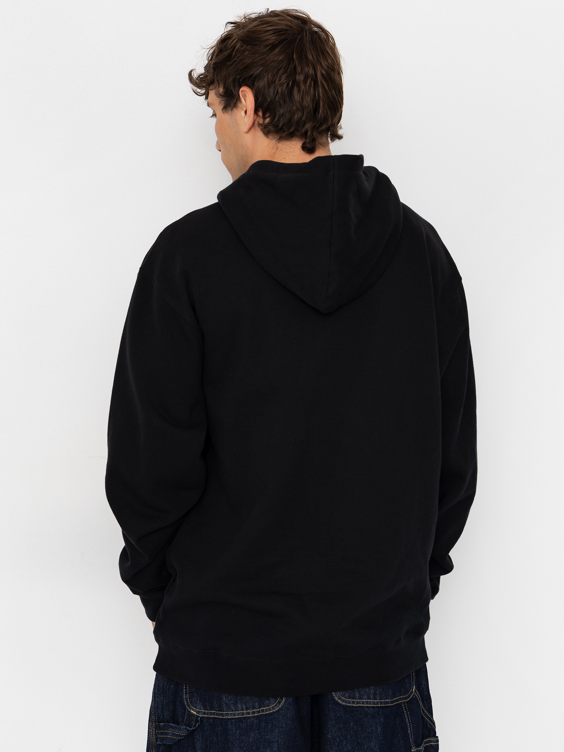 Суитшърт с качулка Spitfire Team Bighead HD (black w/red white black embroidery)