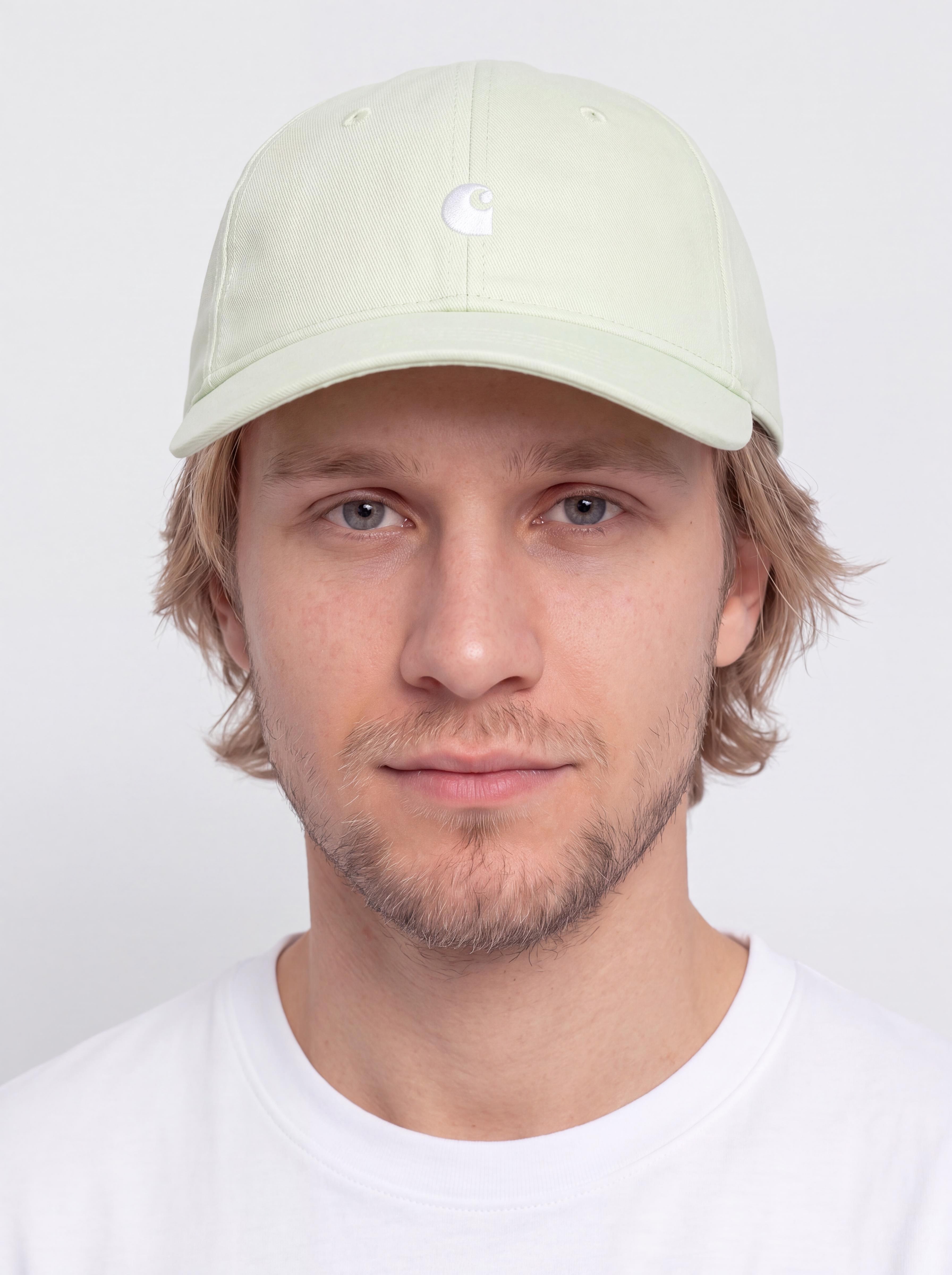 Шапка с козирка Carhartt WIP Madison Logo (air green/white)