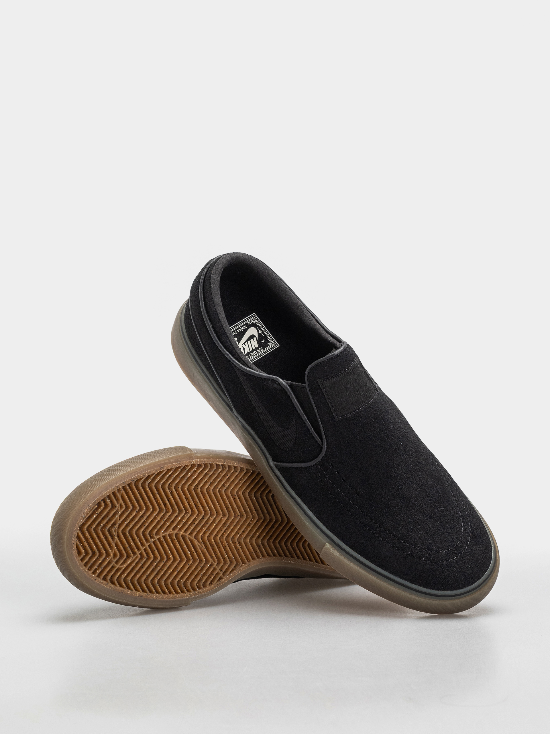 Обувки Nike SB Janoski+ Slip (black/black black gum light brown)