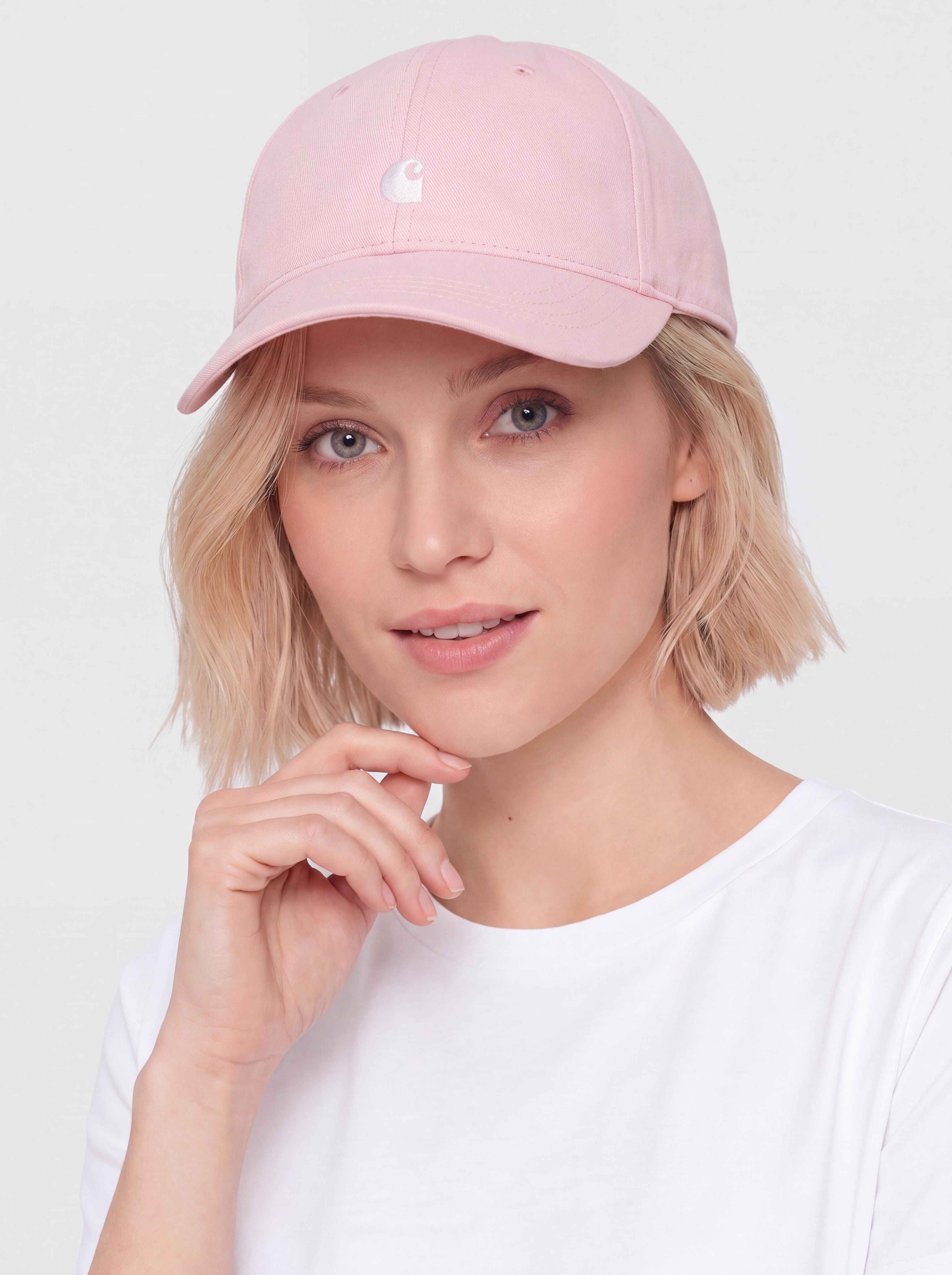 Шапка с козирка Carhartt WIP Madison Logo Wmn (air pink/white)
