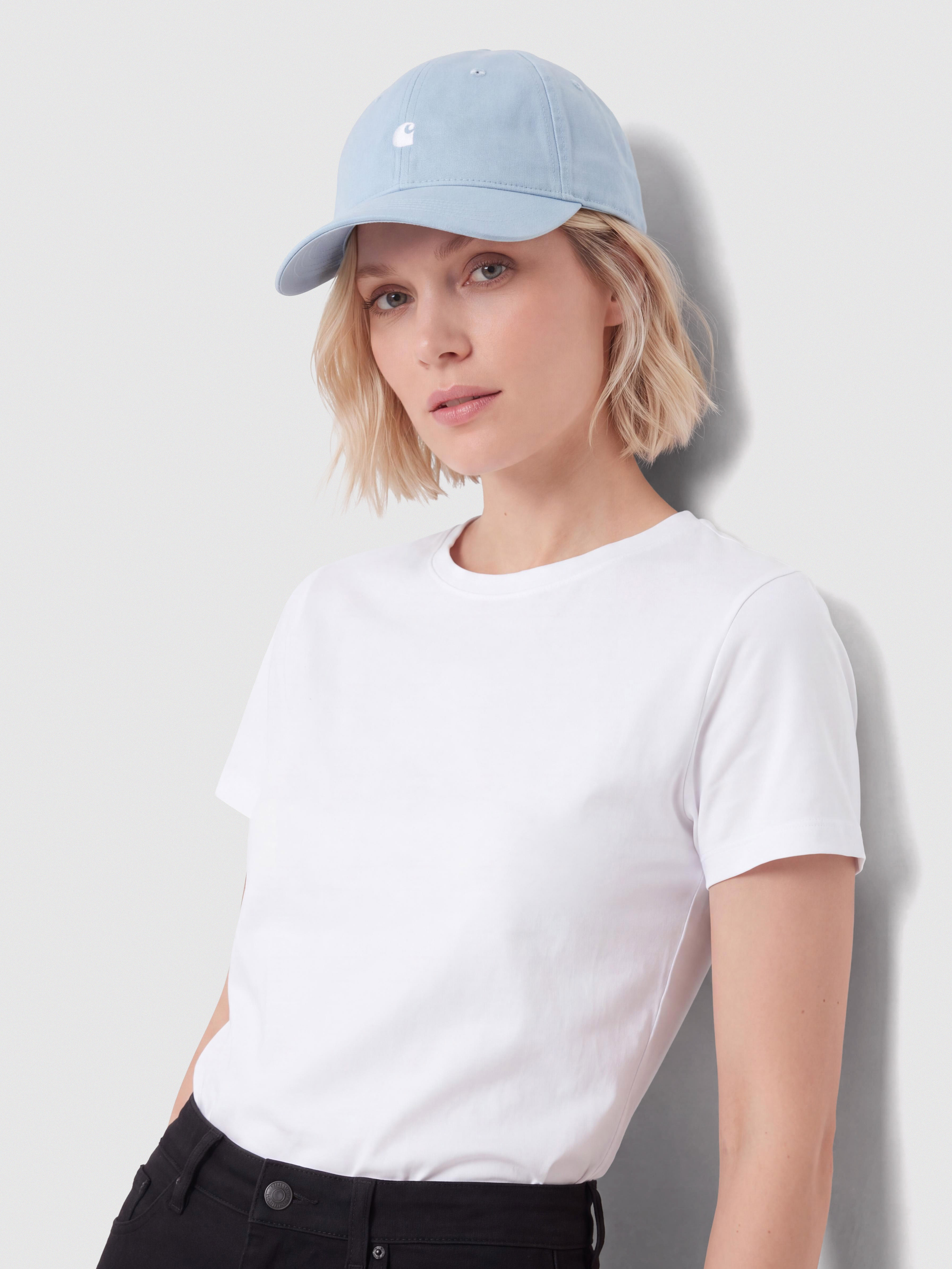 Шапка с козирка Carhartt WIP Madison Logo (citadel/wax)