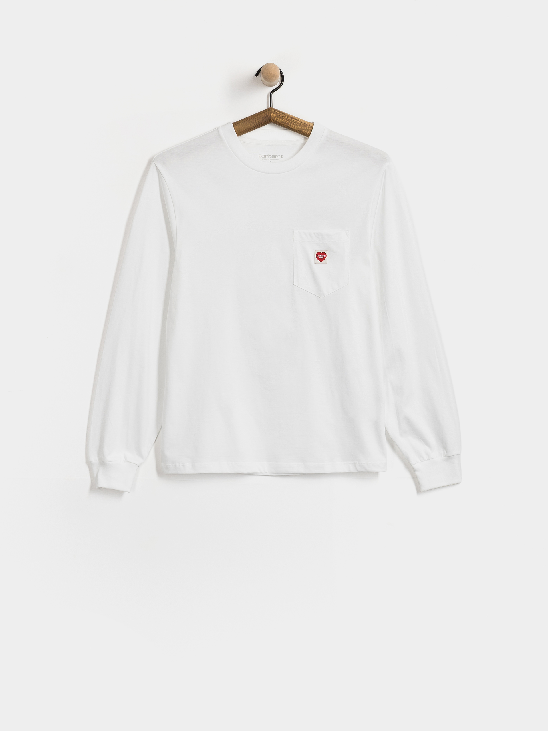 u0411u043bu0443u0437u0430 Carhartt WIP Pocket Small Heart Wmn (white/red)