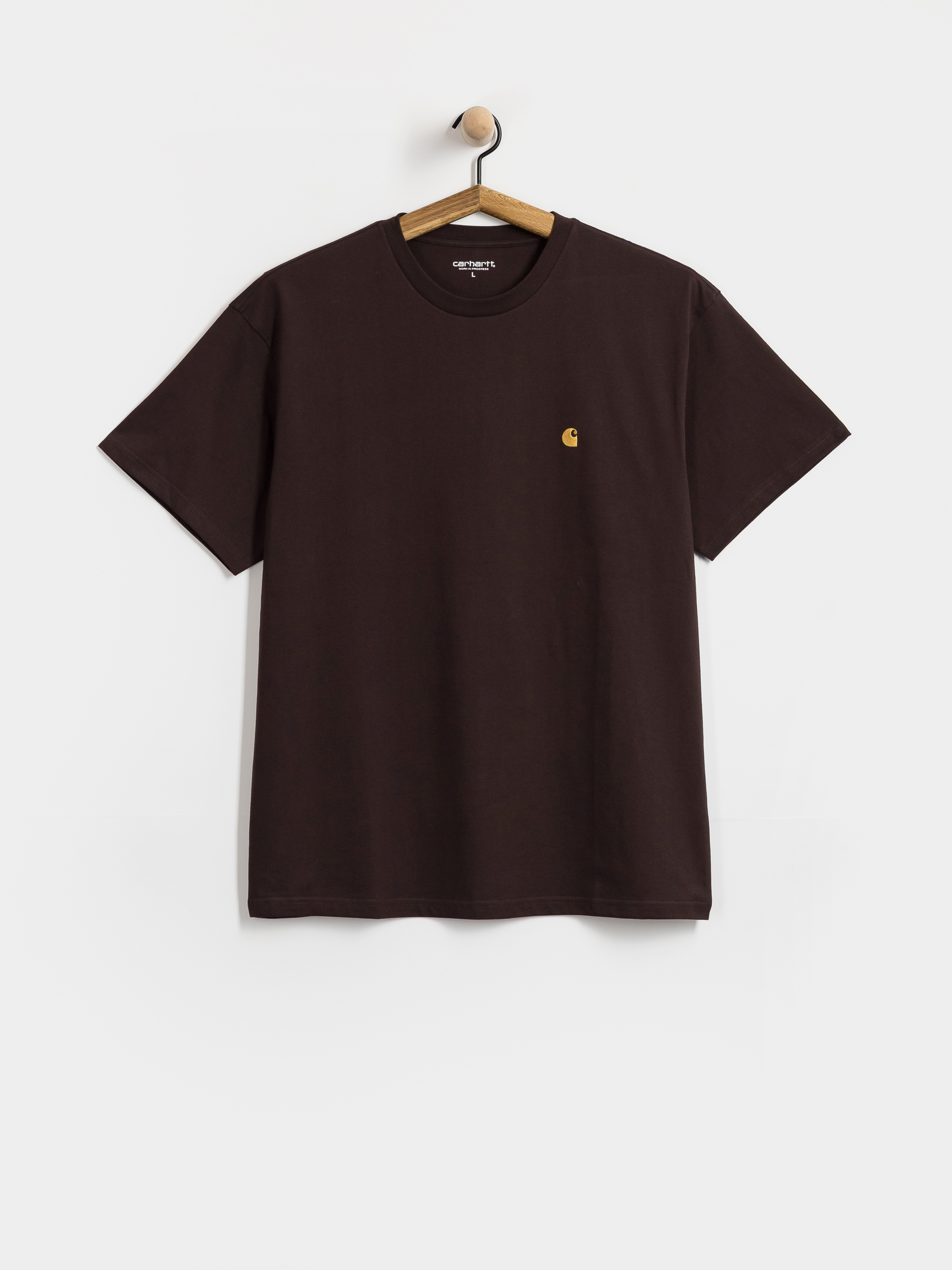 Тениска Carhartt WIP Chase (palisander/gold)
