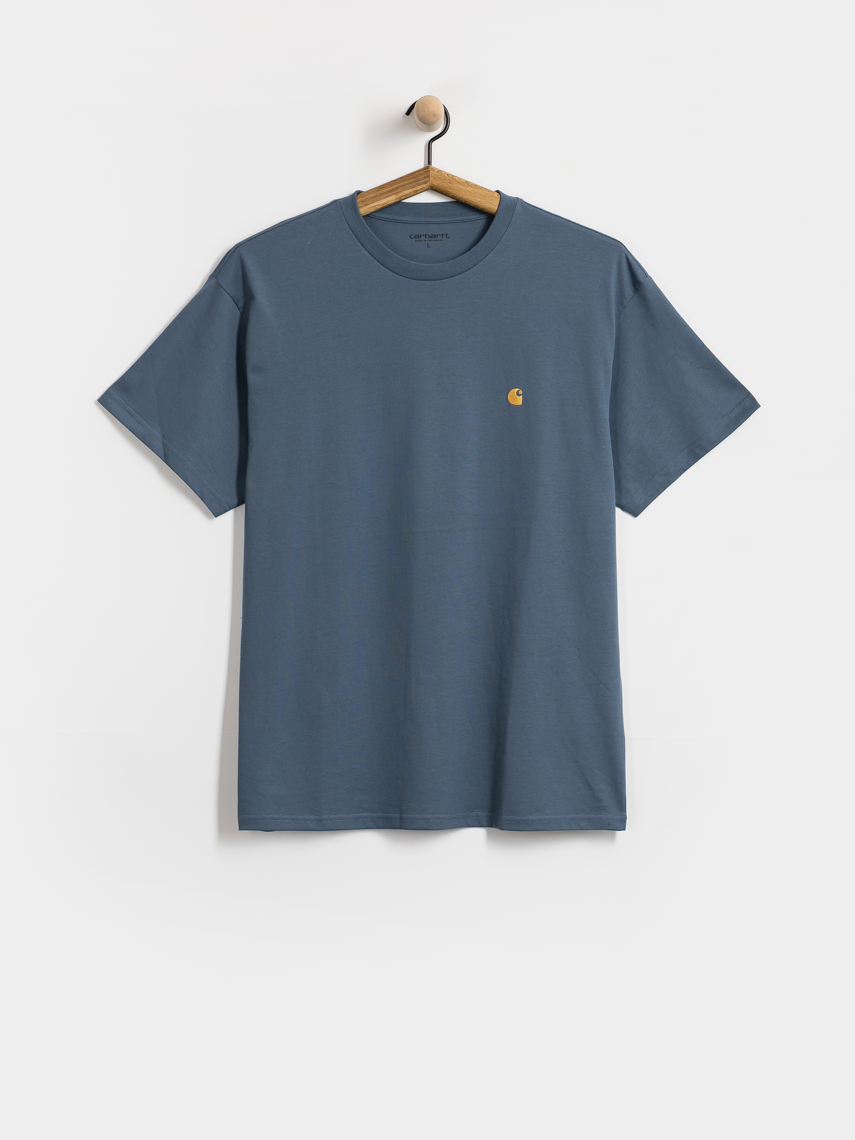 Тениска Carhartt WIP Chase (icesheet/gold)