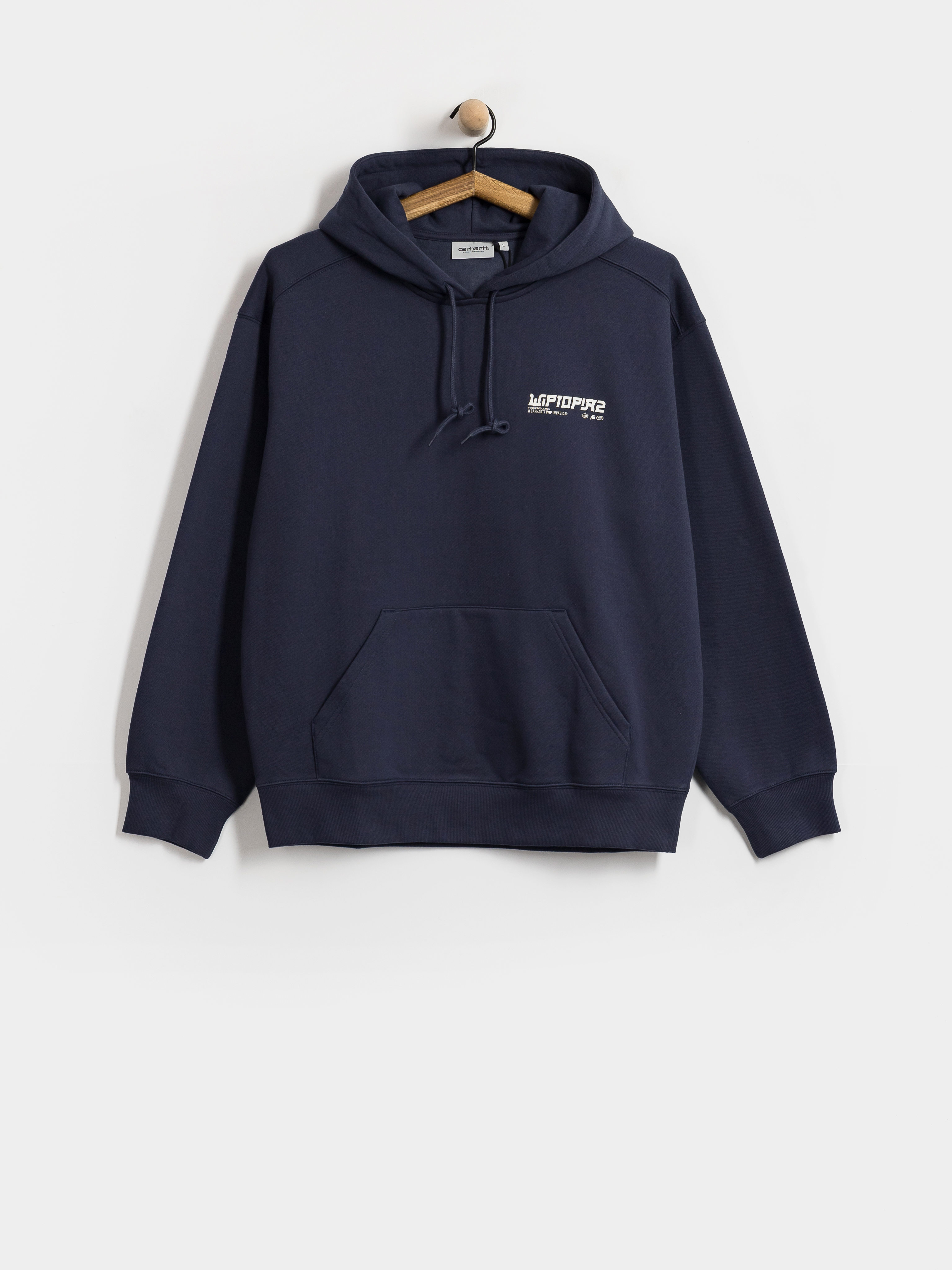 Суитшърт с качулка Carhartt WIP Wiptopia II HD (blue)