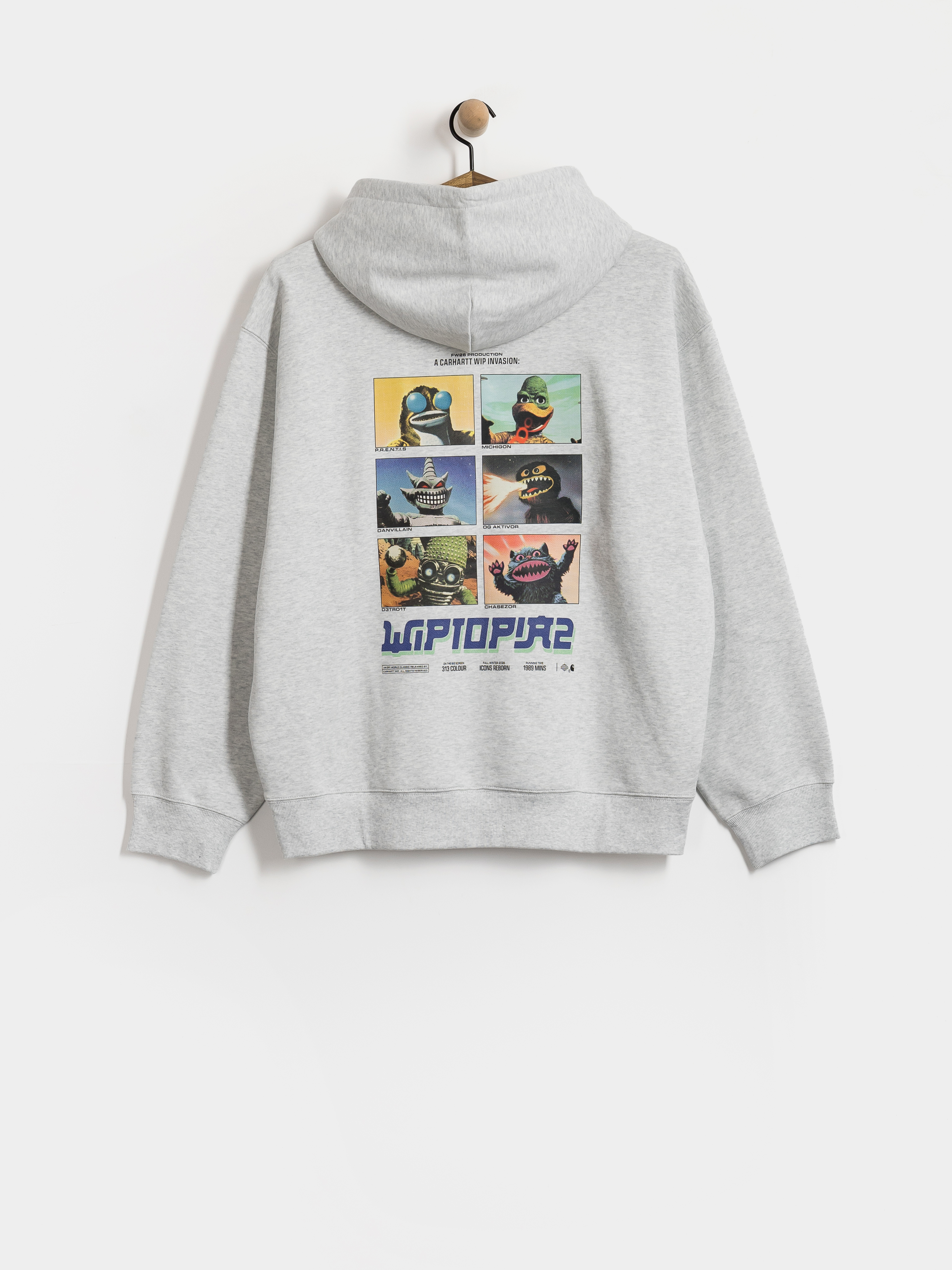 Суитшърт с качулка Carhartt WIP Wiptopia II HD (ash heather)