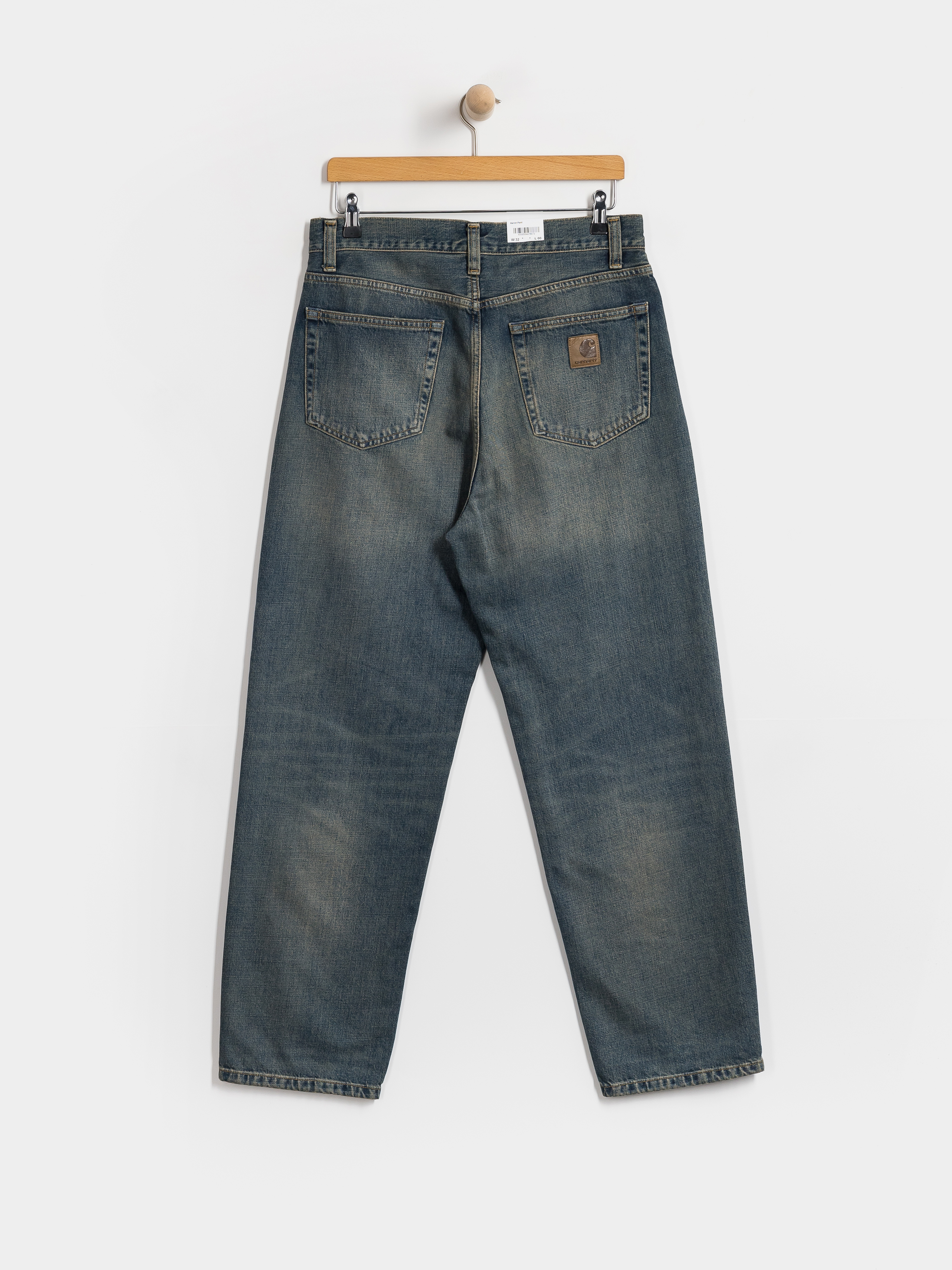Панталони Carhartt WIP Aaron (blue/worn used wash)