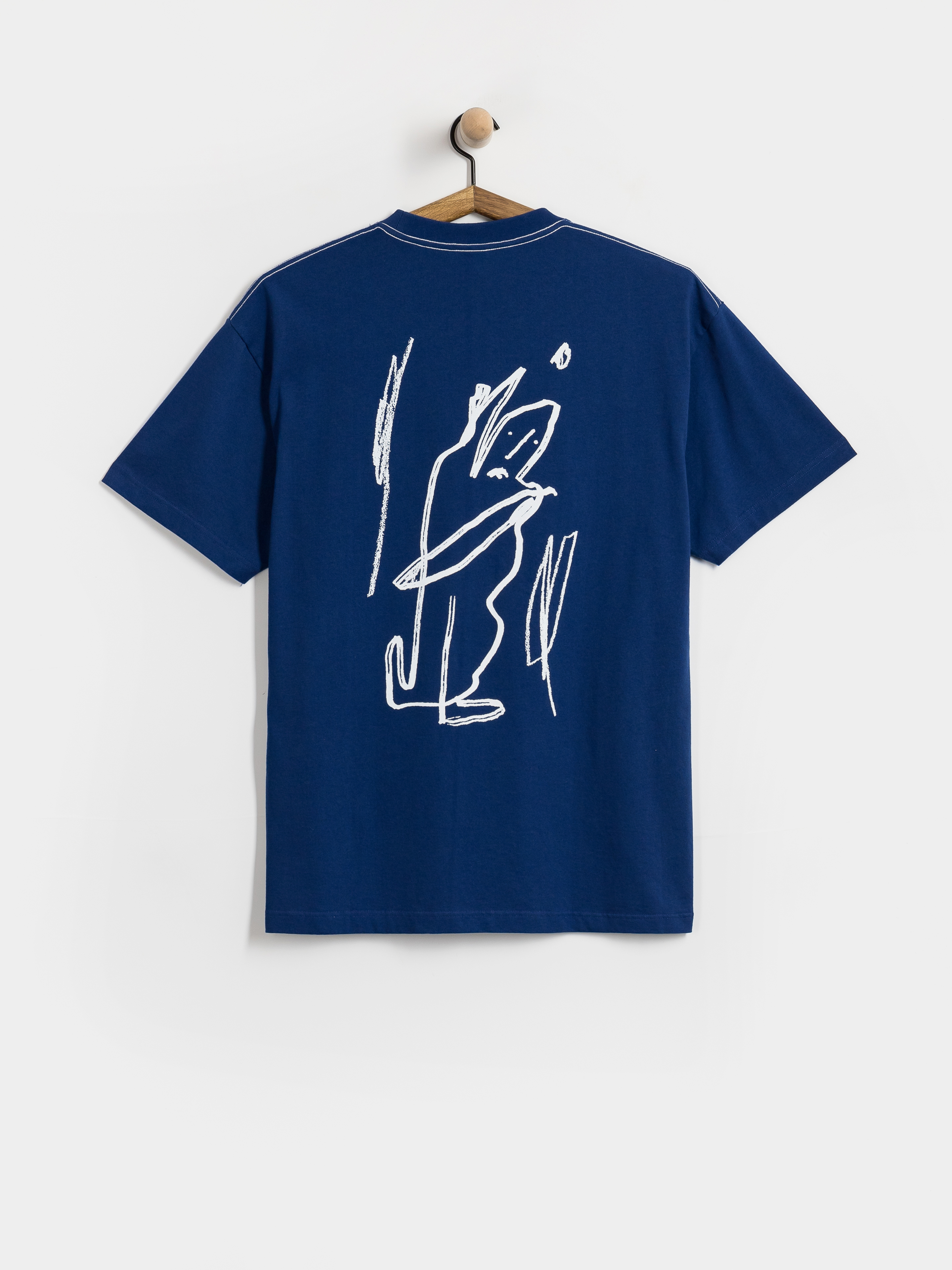 Тениска Polar Skate Contrast Doodle (ultramarine/white)