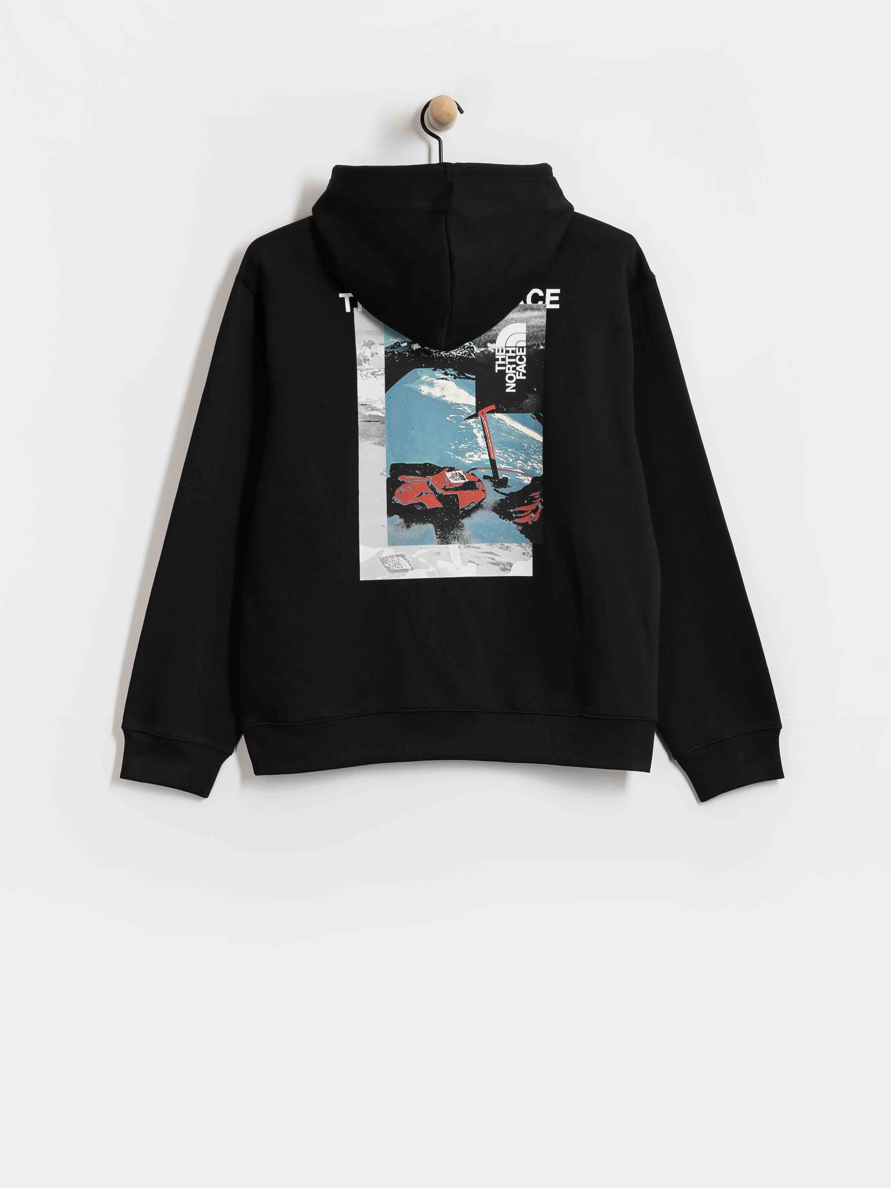 Суитшърт с качулка The North Face Apex 75 Collage Relaxed HD (tnf black)