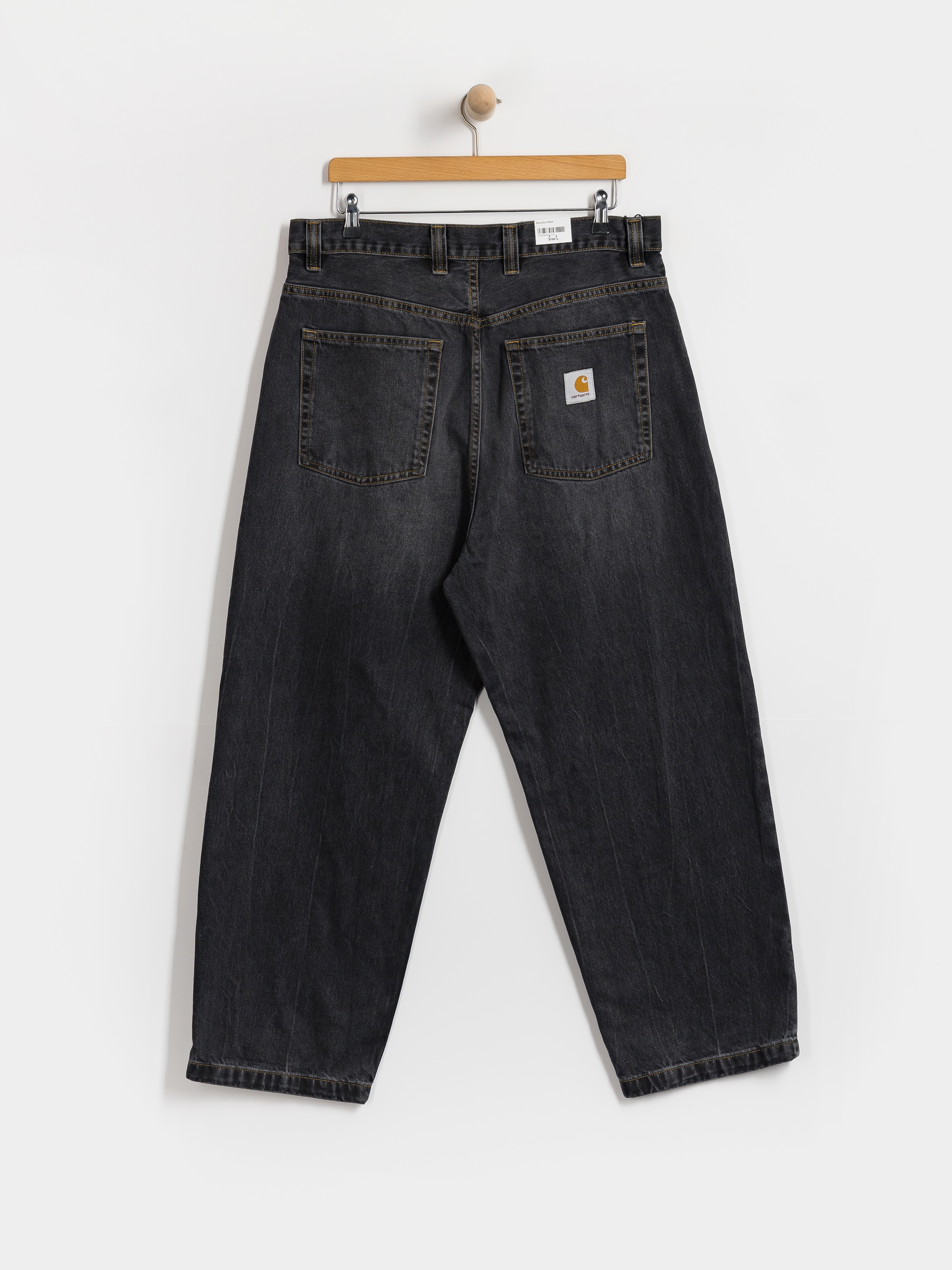 Панталони Carhartt WIP Brandon (black/marble used wash)