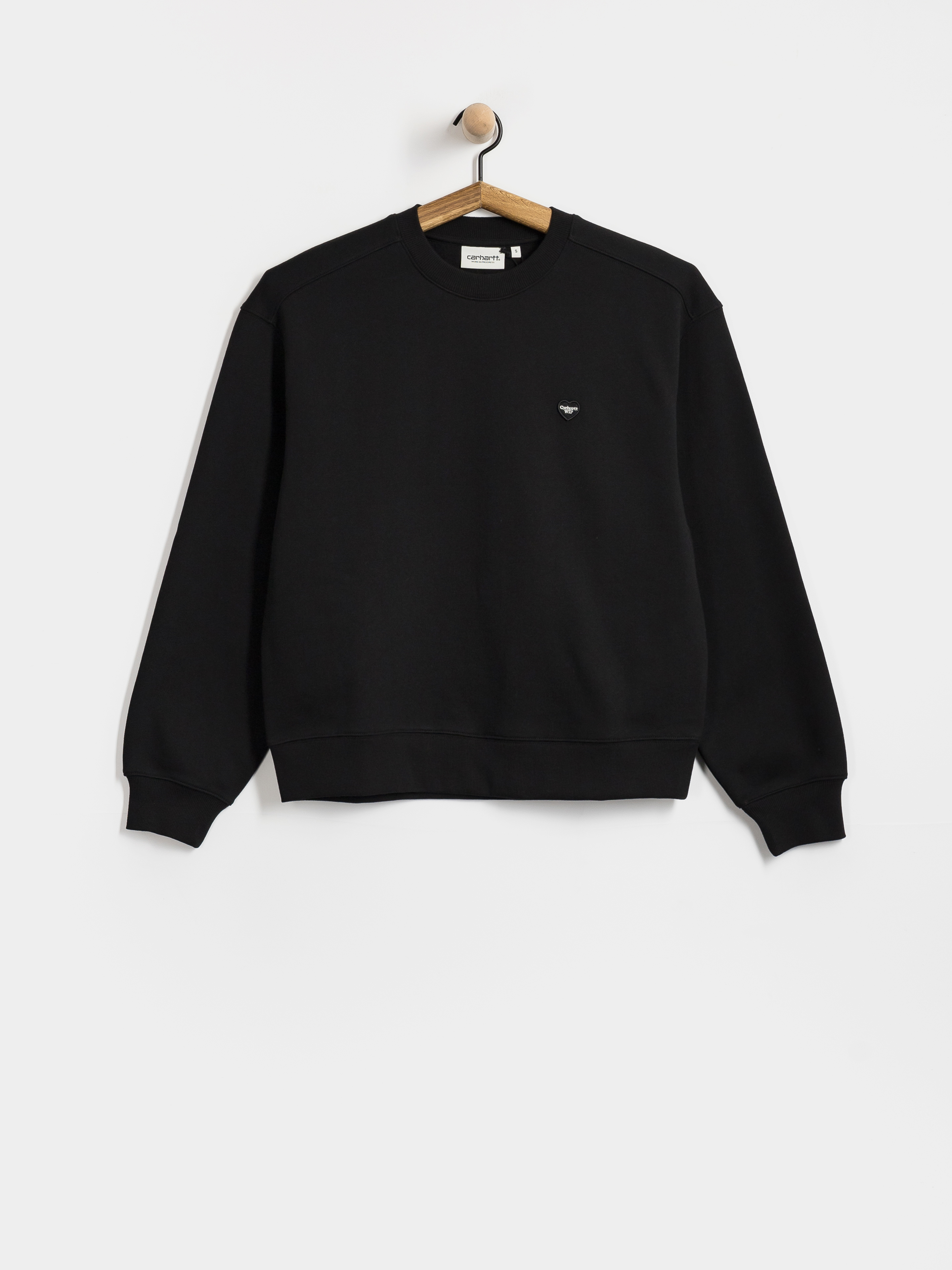 Суитшърт Carhartt WIP Small Heart Patch Wmn (black/black)