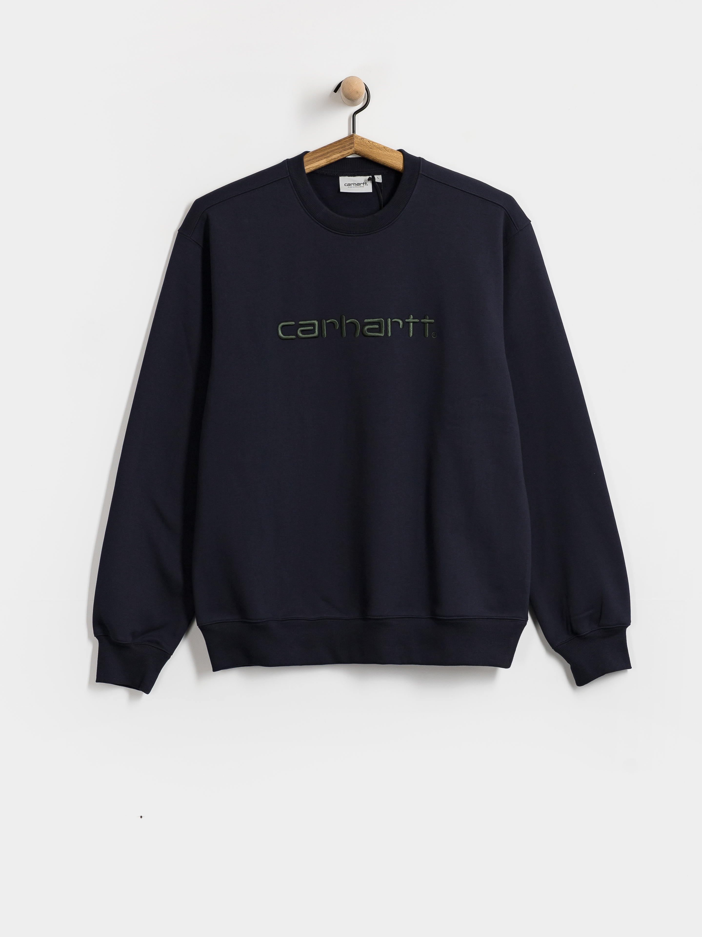 Суитшърт Carhartt WIP Carhartt (dark navy/dark scarab)