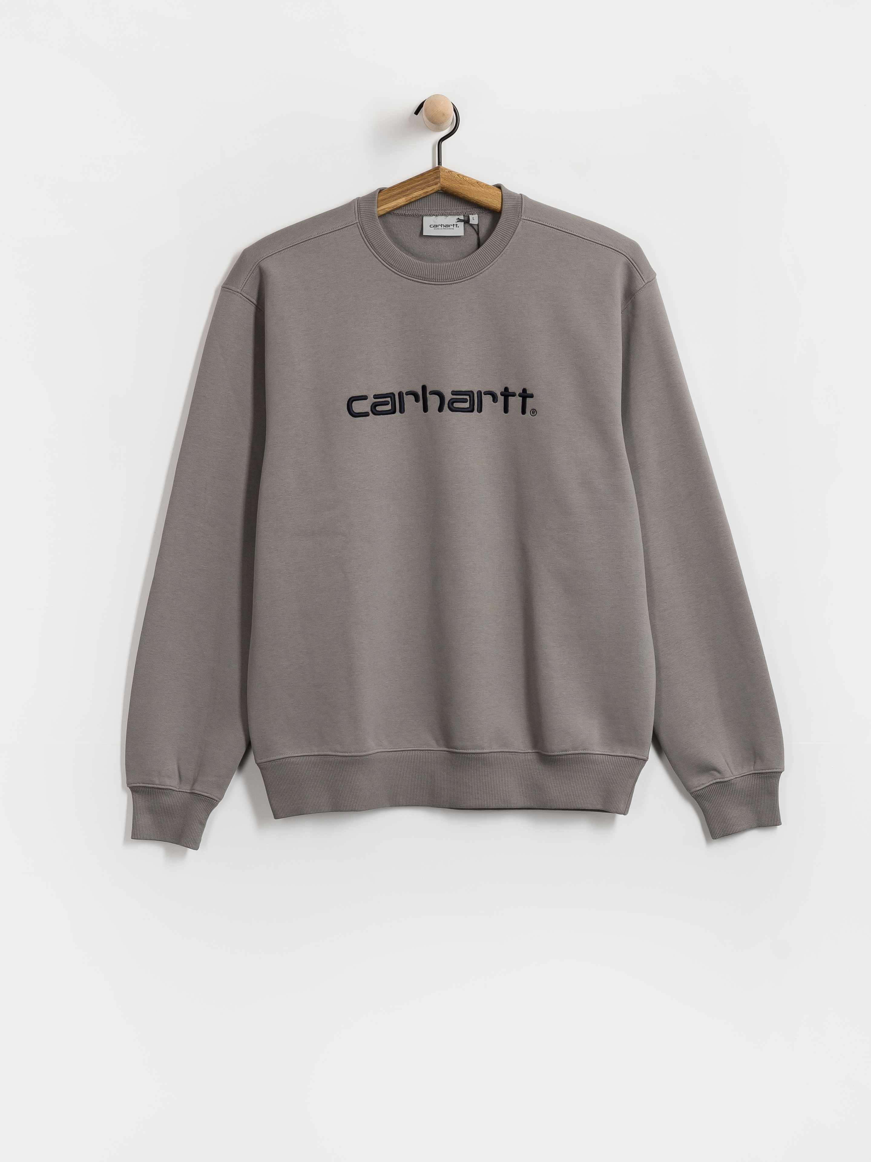 Суитшърт Carhartt WIP Carhartt (shady grey/dark navy)