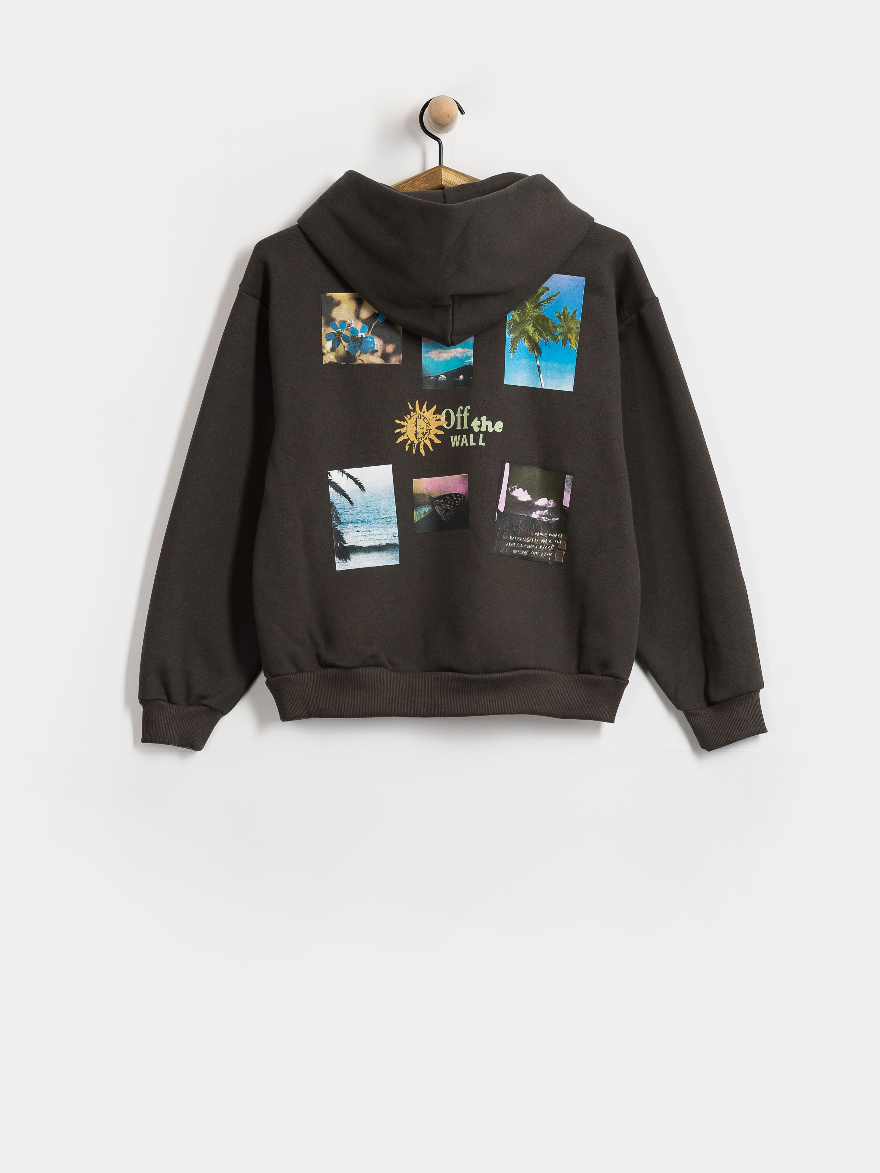 Суитшърт с качулка Vans Dreams Spill HD Wmn (faded black)