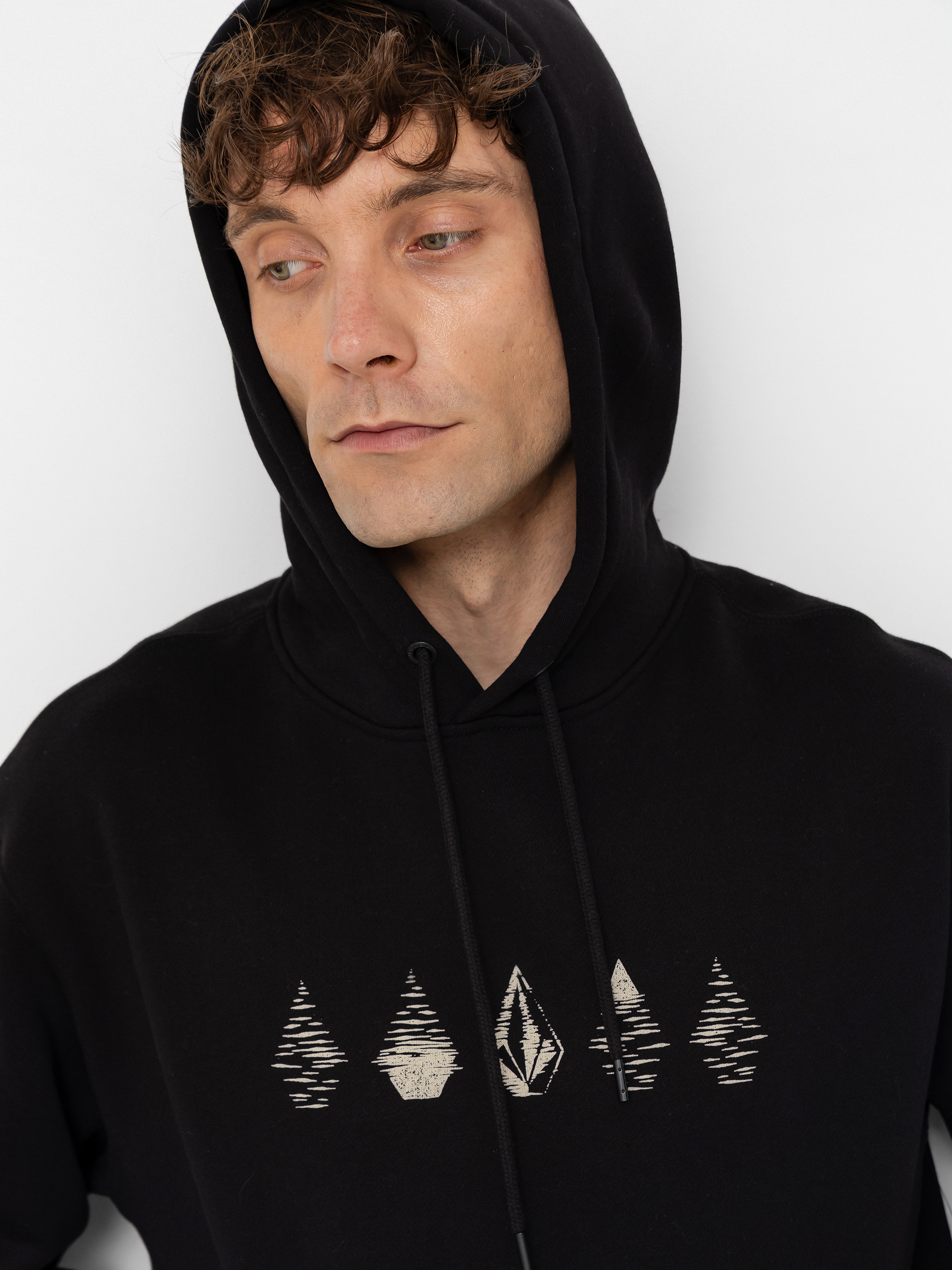 Суитшърт с качулка Volcom Watanite HD (black)