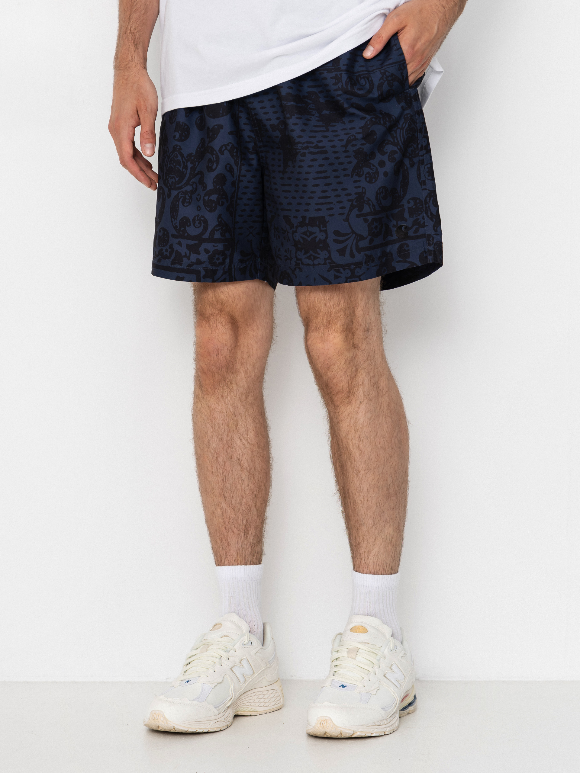 Къси панталони Carhartt WIP Slater Swim (vestige/blue)