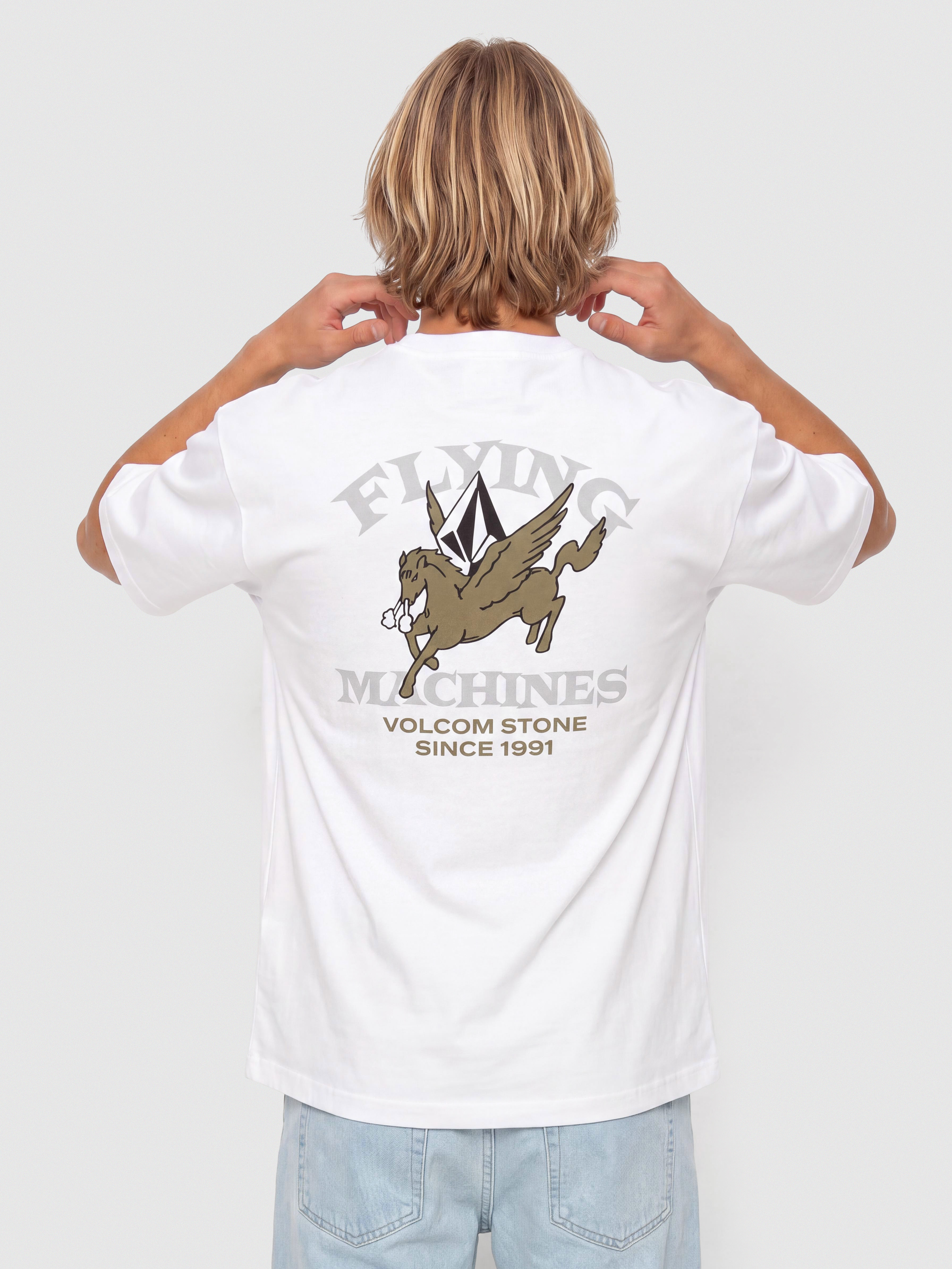 Тениска Volcom Flying Machine (white)
