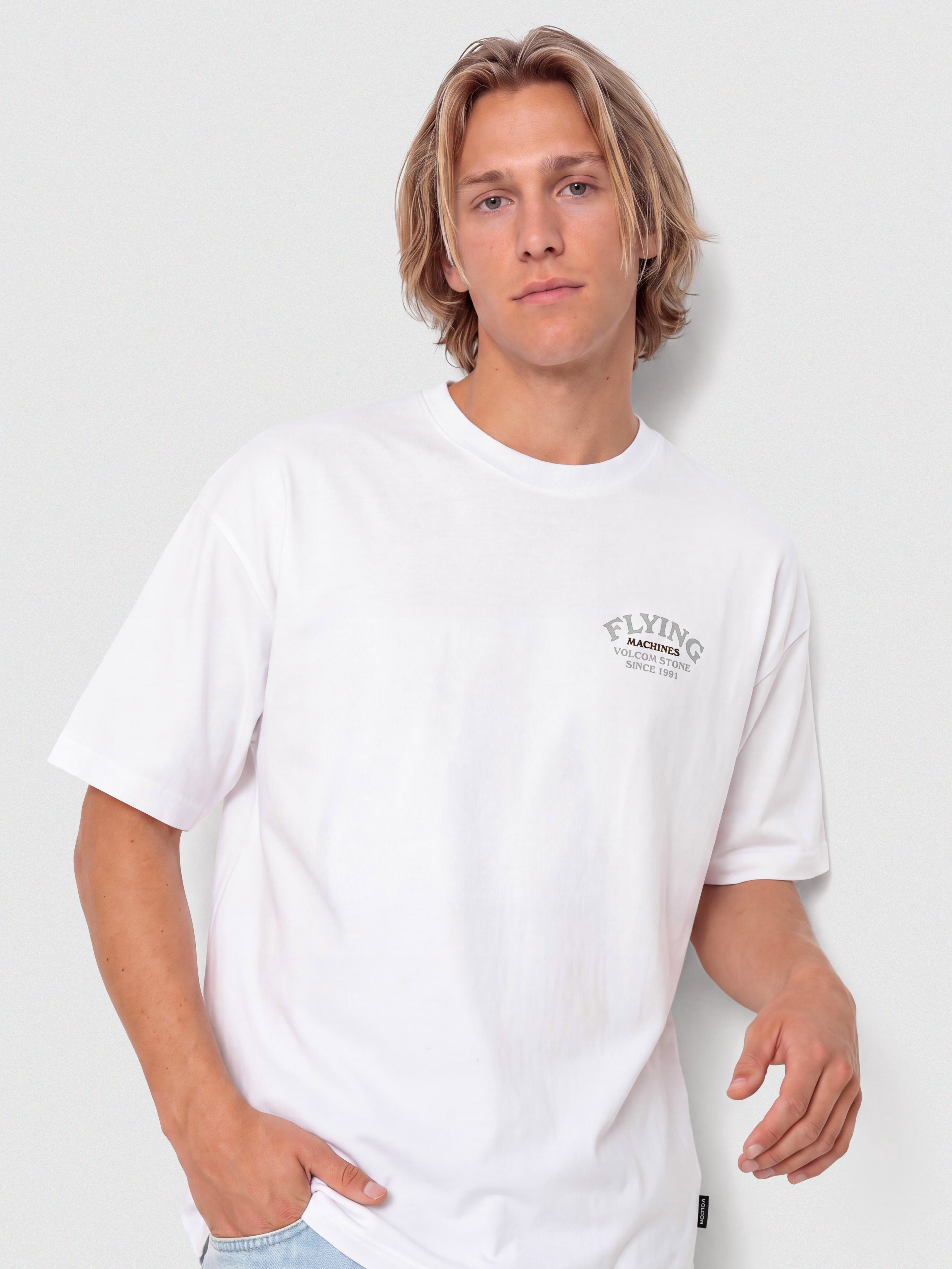 Тениска Volcom Flying Machine (white)