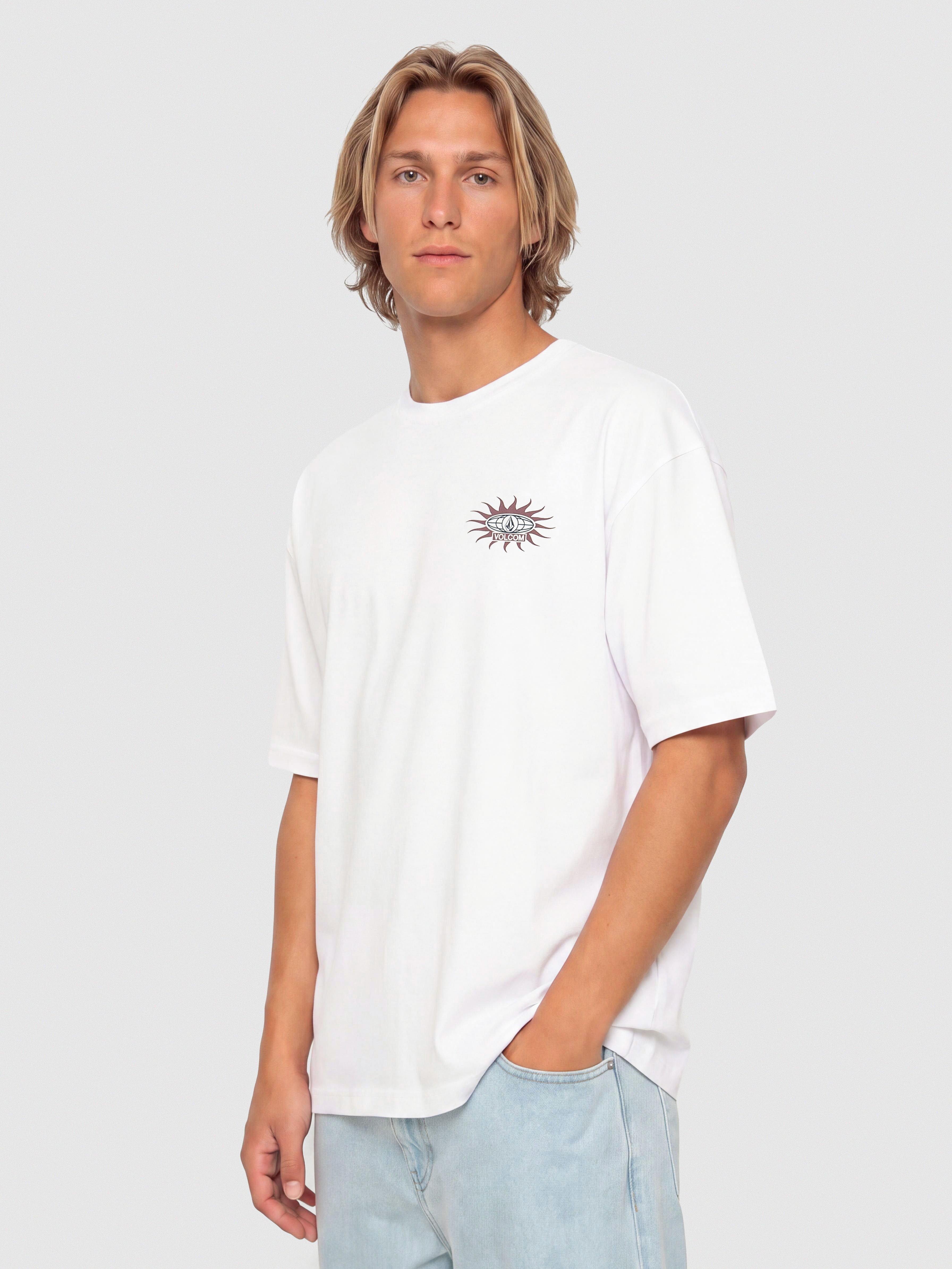 Тениска Volcom Sunlog Bsc (white)