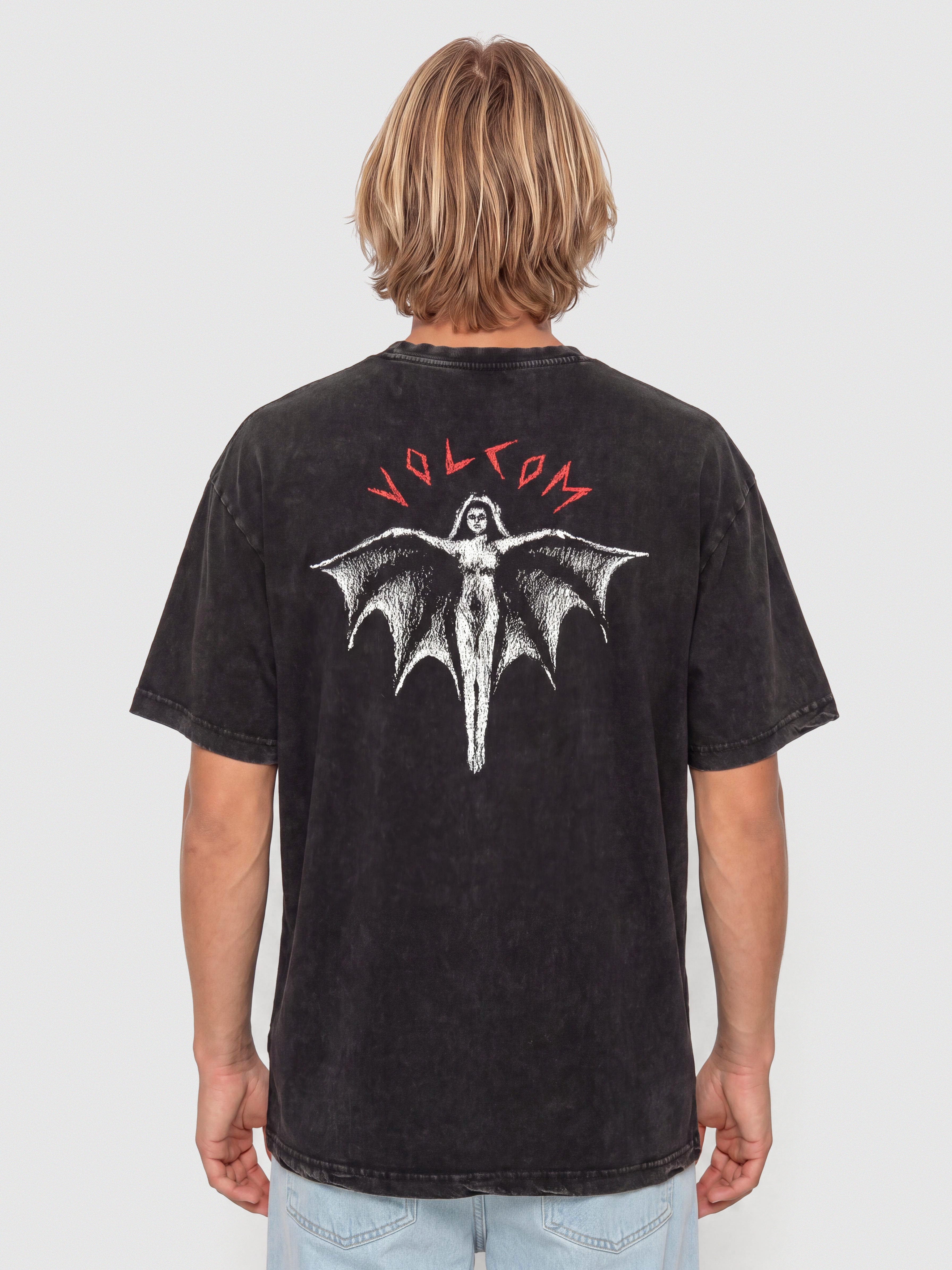 Тениска Volcom Wrong Angel Lse (light acid black)