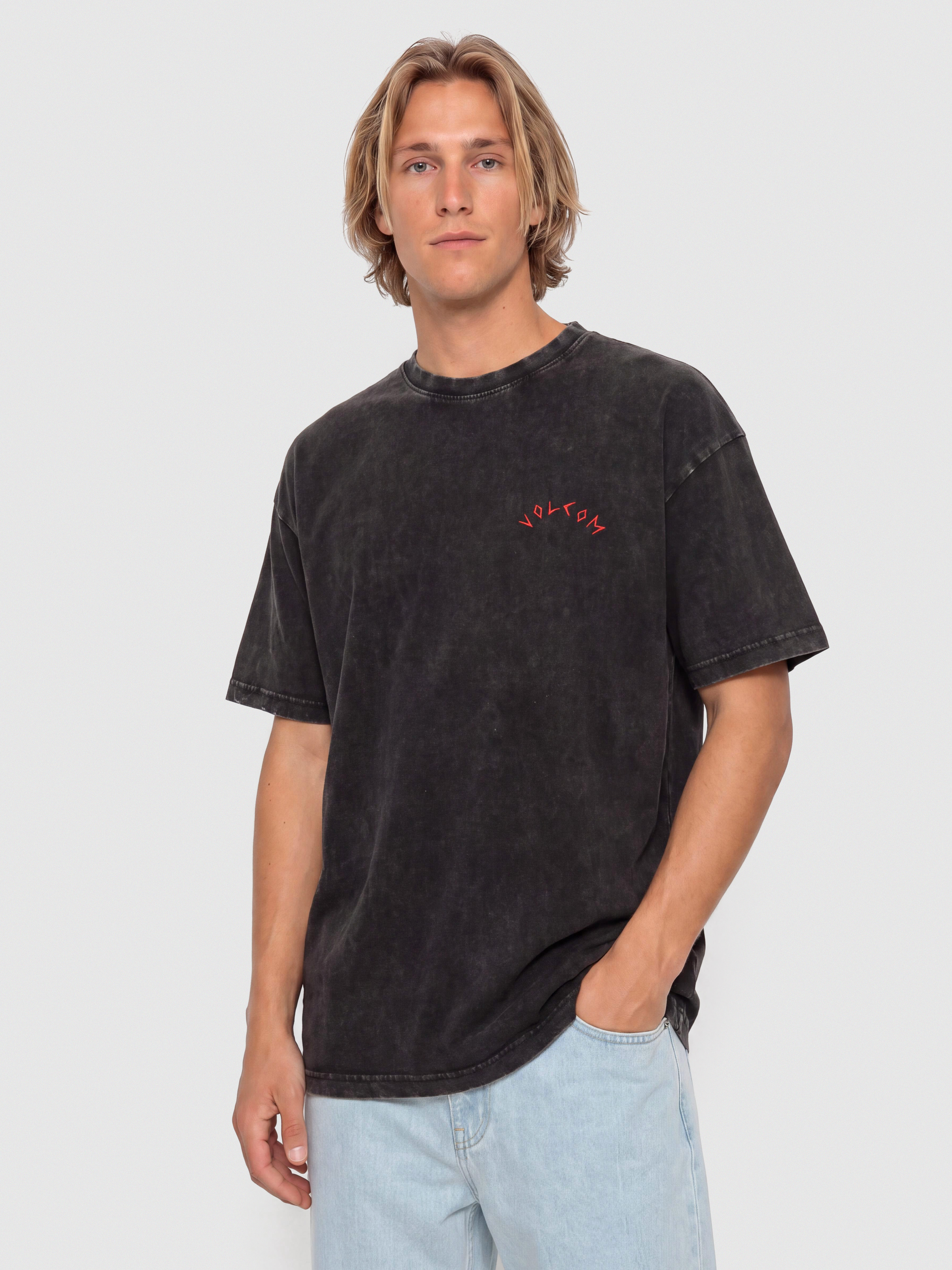 Тениска Volcom Wrong Angel Lse (light acid black)