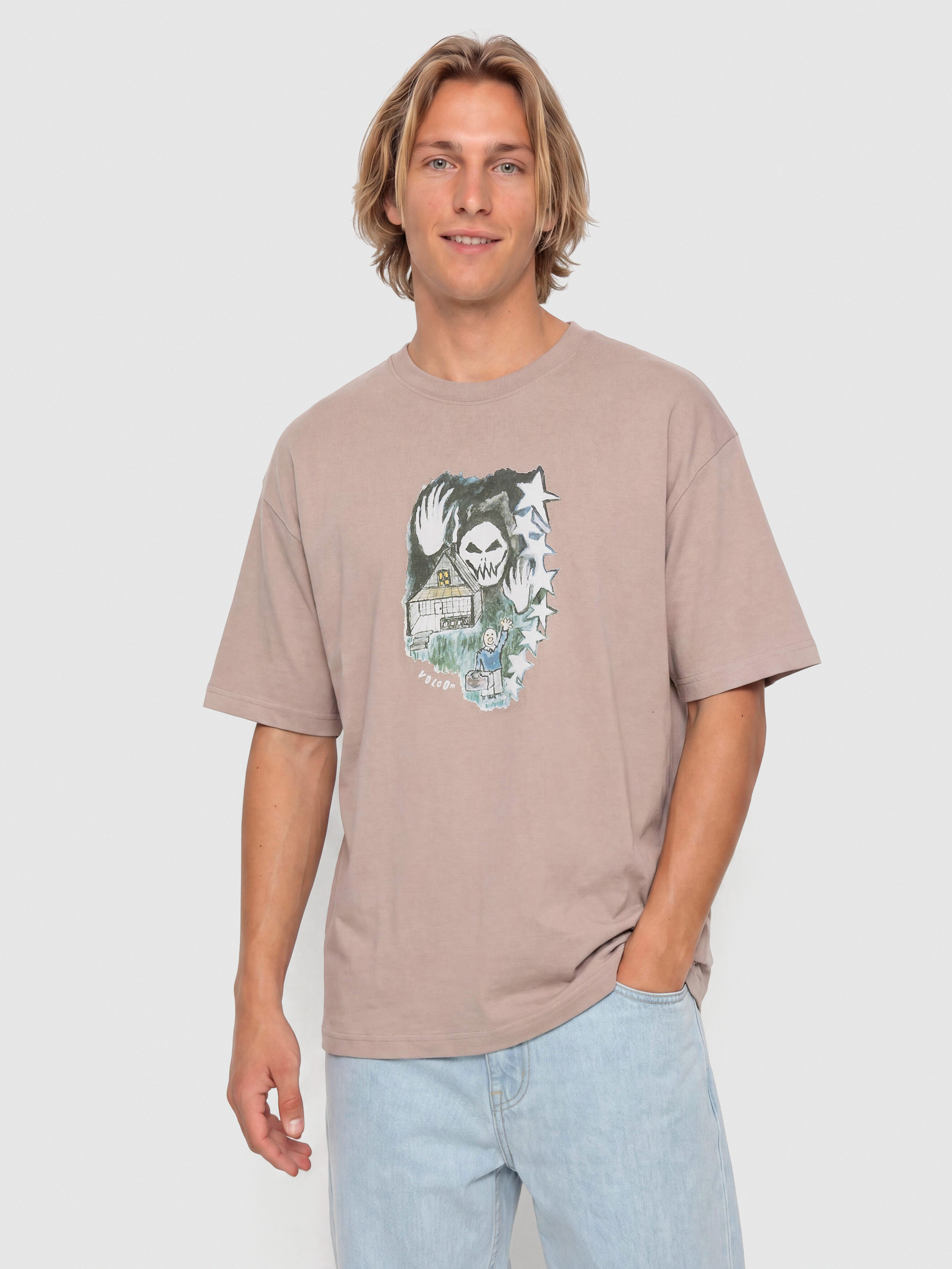 Тениска Volcom Fa Issam Auptel Lse (bark brown)