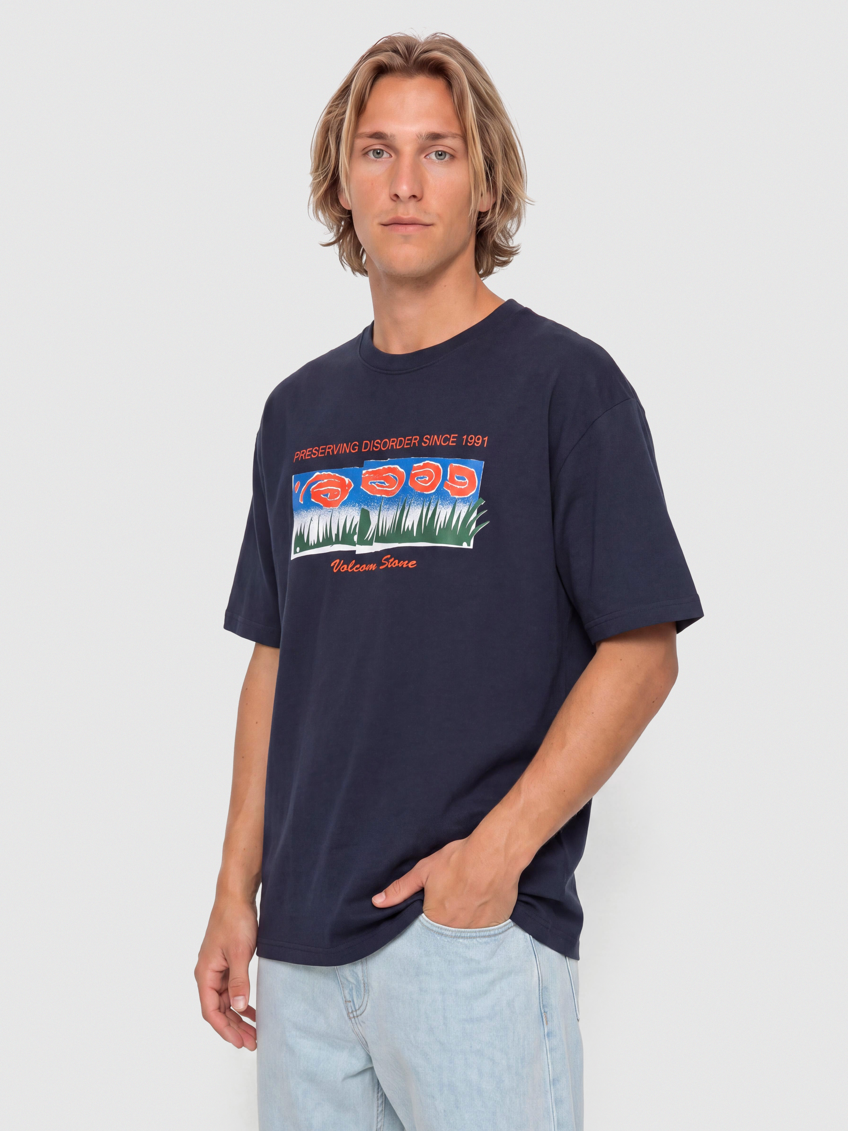 Тениска Volcom Fa Carrau 1 Lse (marine)