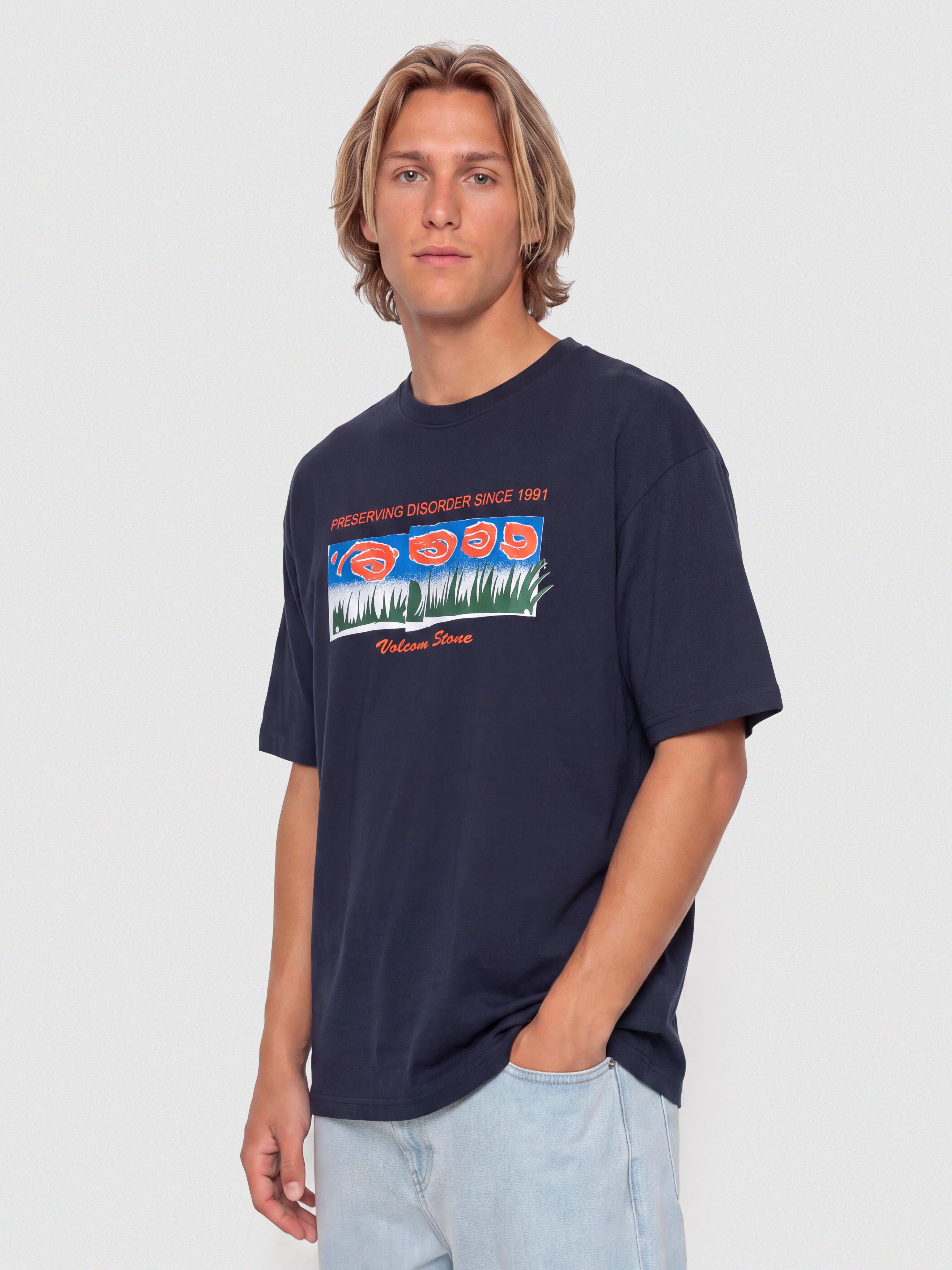 Тениска Volcom Fa Carrau 1 Lse (marine)