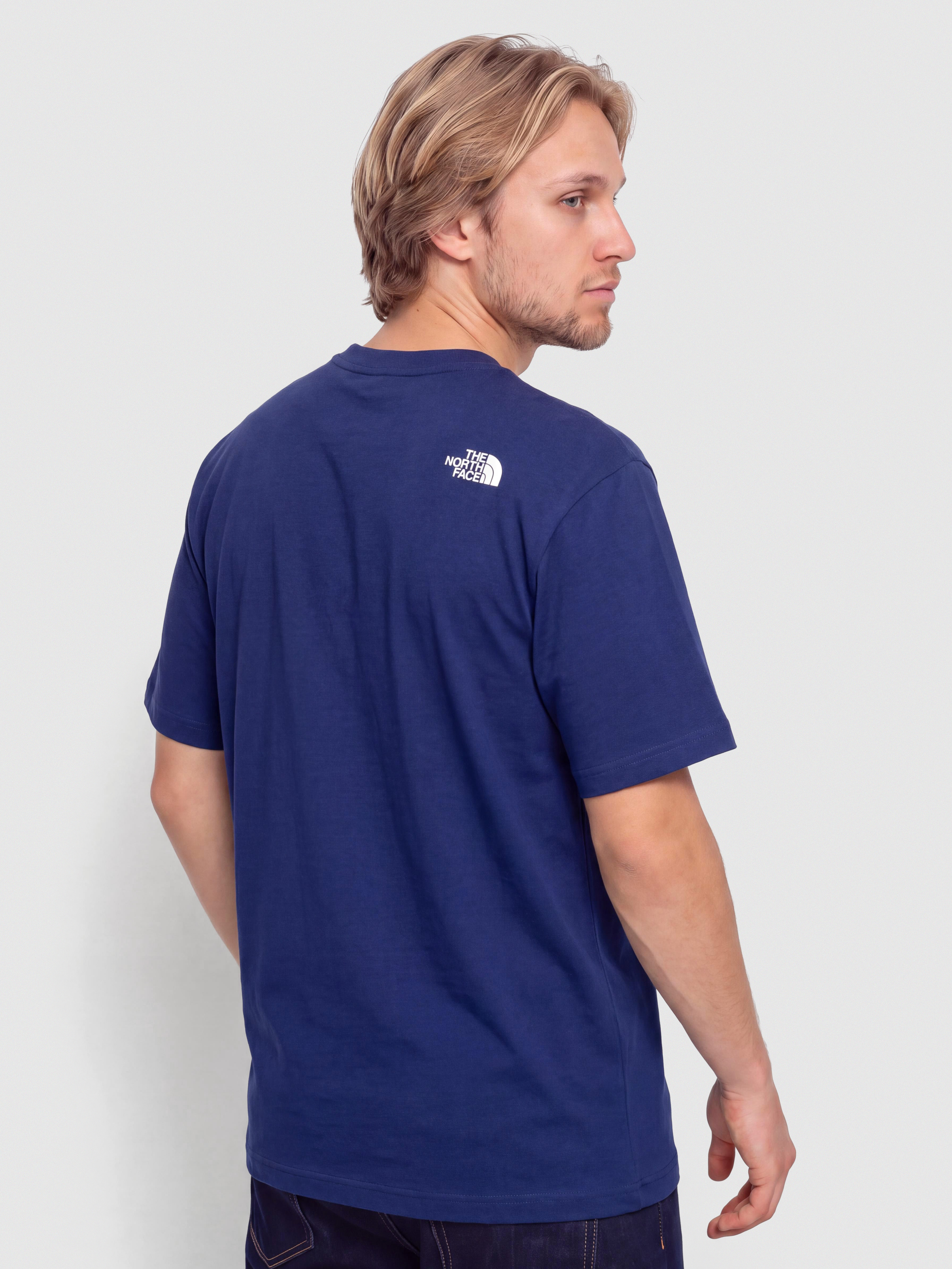 Тениска The North Face Explorer Badges Relaxed (bold blue)